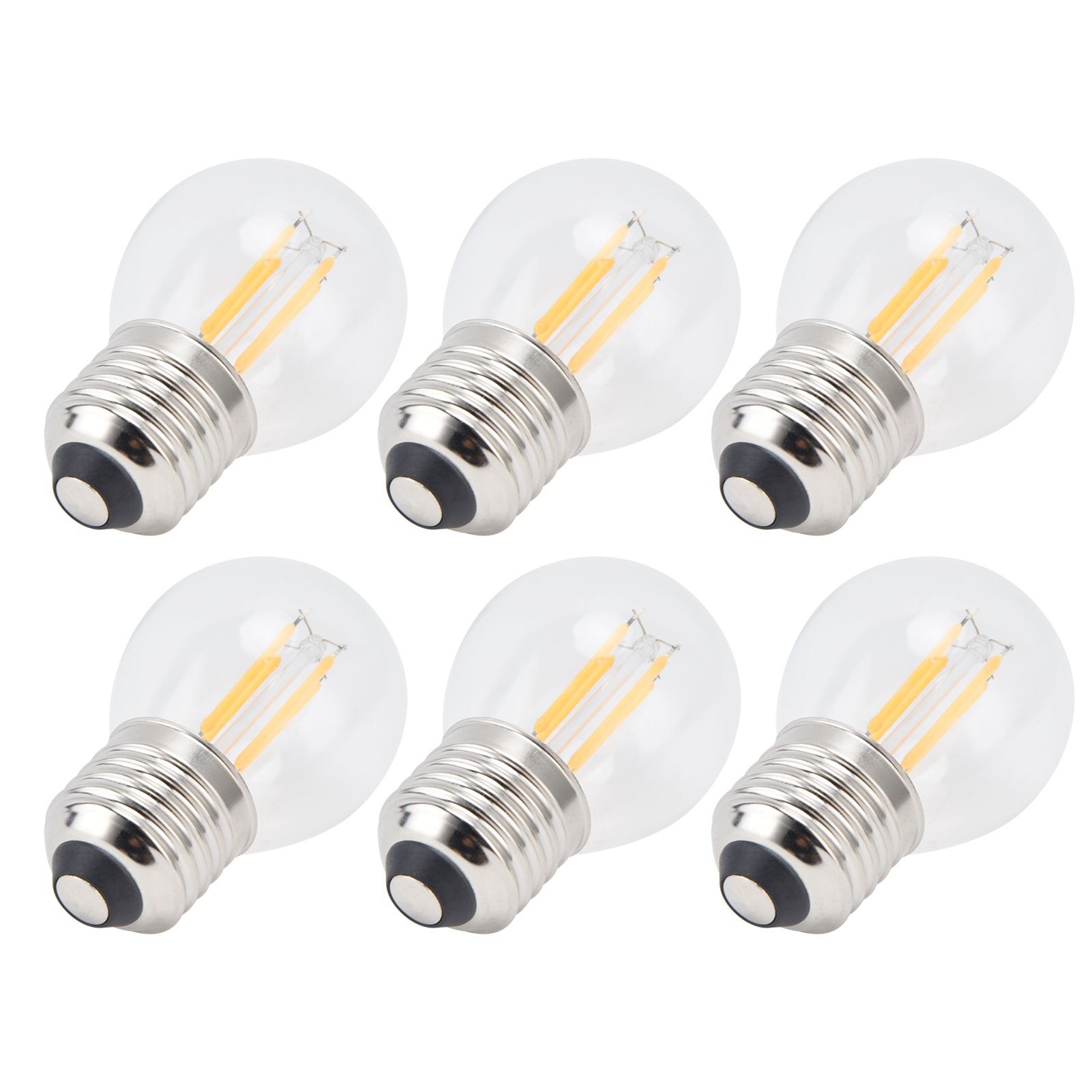 6Pcs Dimmable LED Lamp Bulbs G45 E27 4W Transparent Filament Bulbs for Home view 10