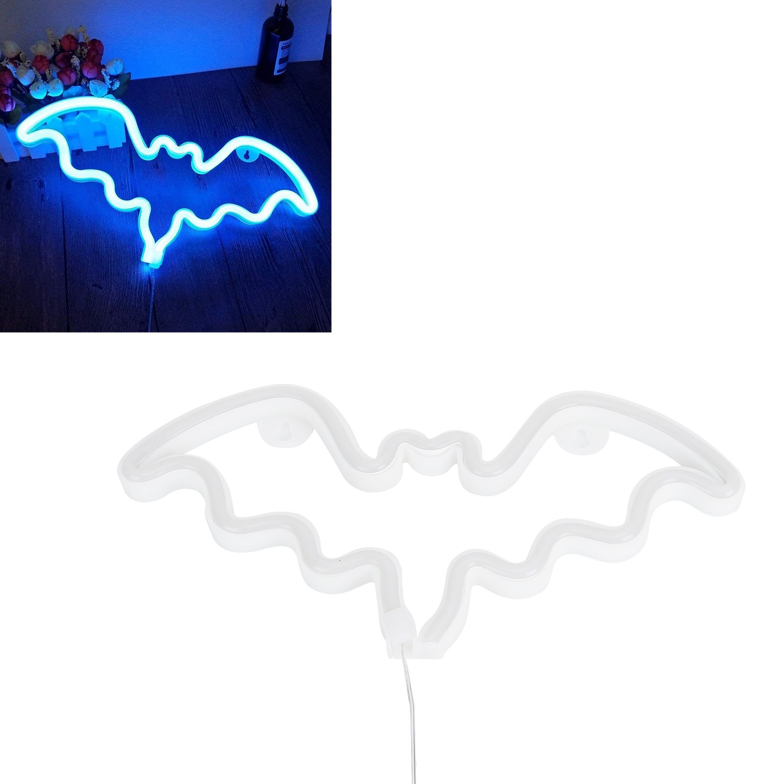 LED Neon Light Innovative Bat Shape Neon Sign Lamp for Holiday Christmas Party view 12