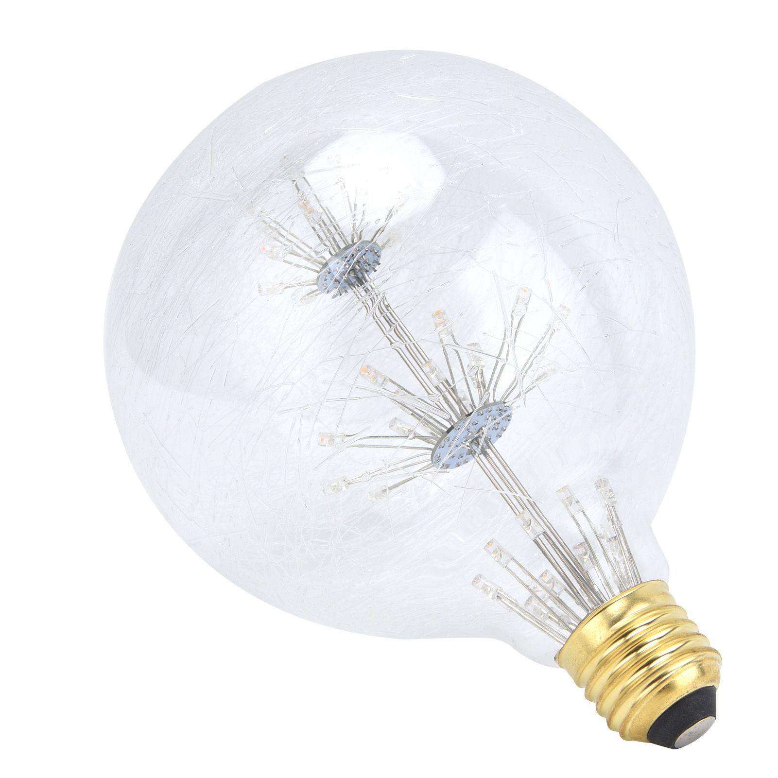 Vintage Light Bulb Glass 3W LED G125 E27 Globe Round Bulb 85‑265V Warm Light view 5