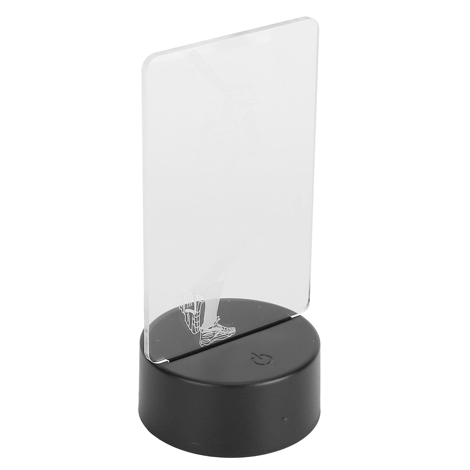 3 Dimensional Baseball Player Pattern Night Light Touch USB Or Battery Powered view 4