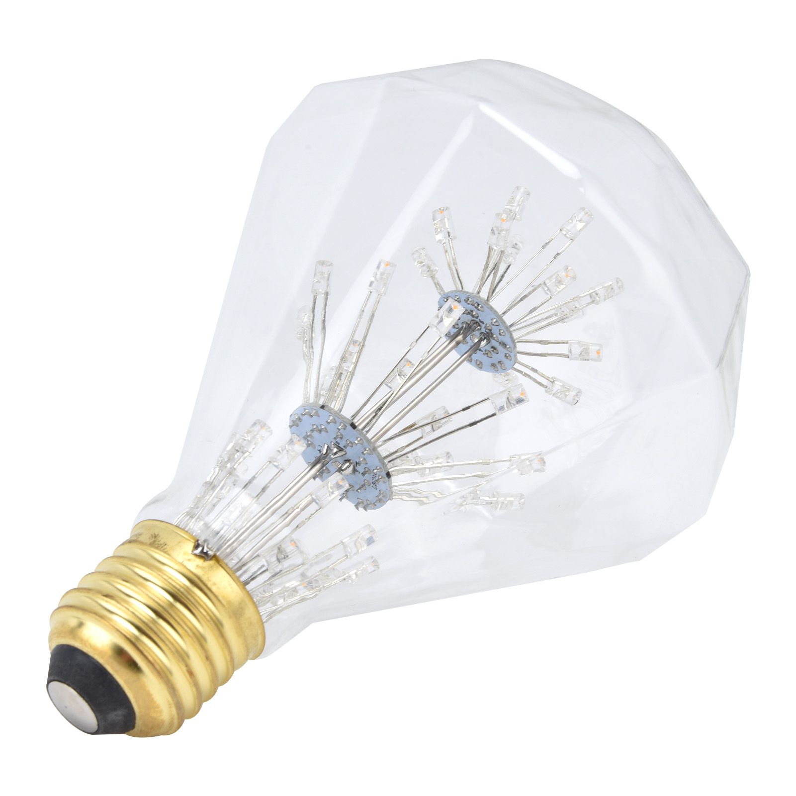 Vintage Glass LED Light Bulb 3W E27 Antique Festive Decorative Round Bulb