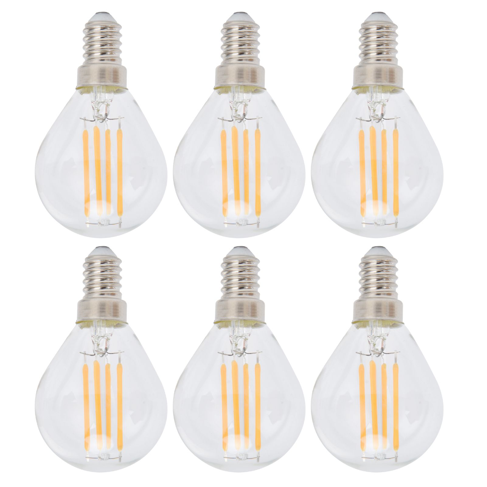 6PCS G45 Vintage Bulb Transparent E14 Base Lamp for Home Decorative Light view 8