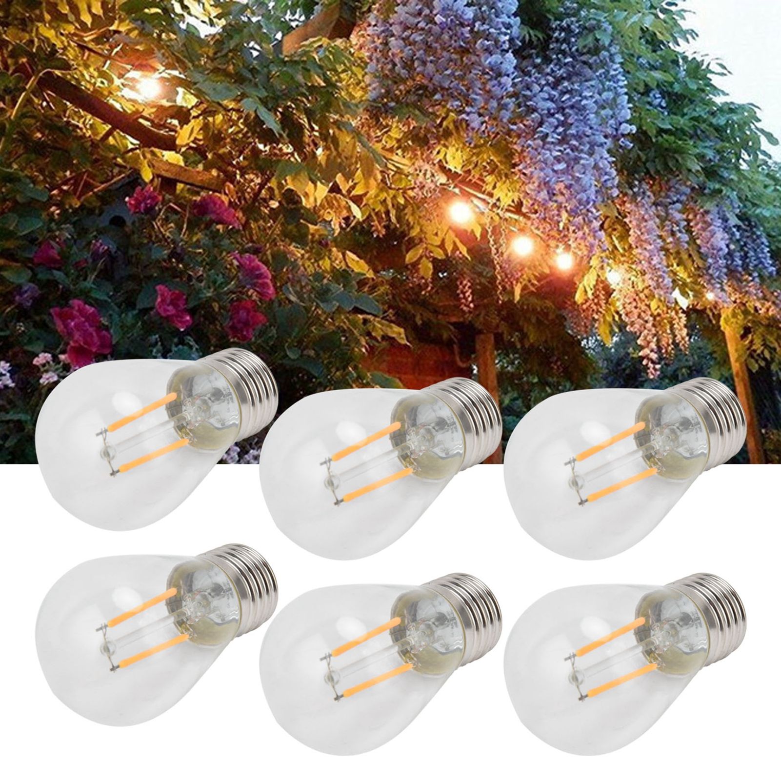 10Pcs Light Bulb High Compatibility Retro Style Adjustable Light Outdoor LED view 12