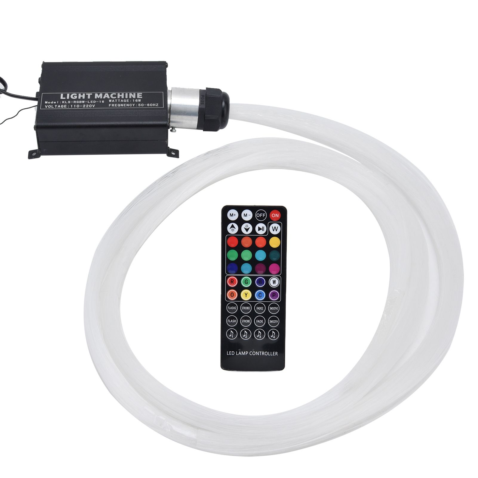 RGBW Fiber Optic Light with 40 Key Remote Control Star Ceiling Lamp Kit for — image 1