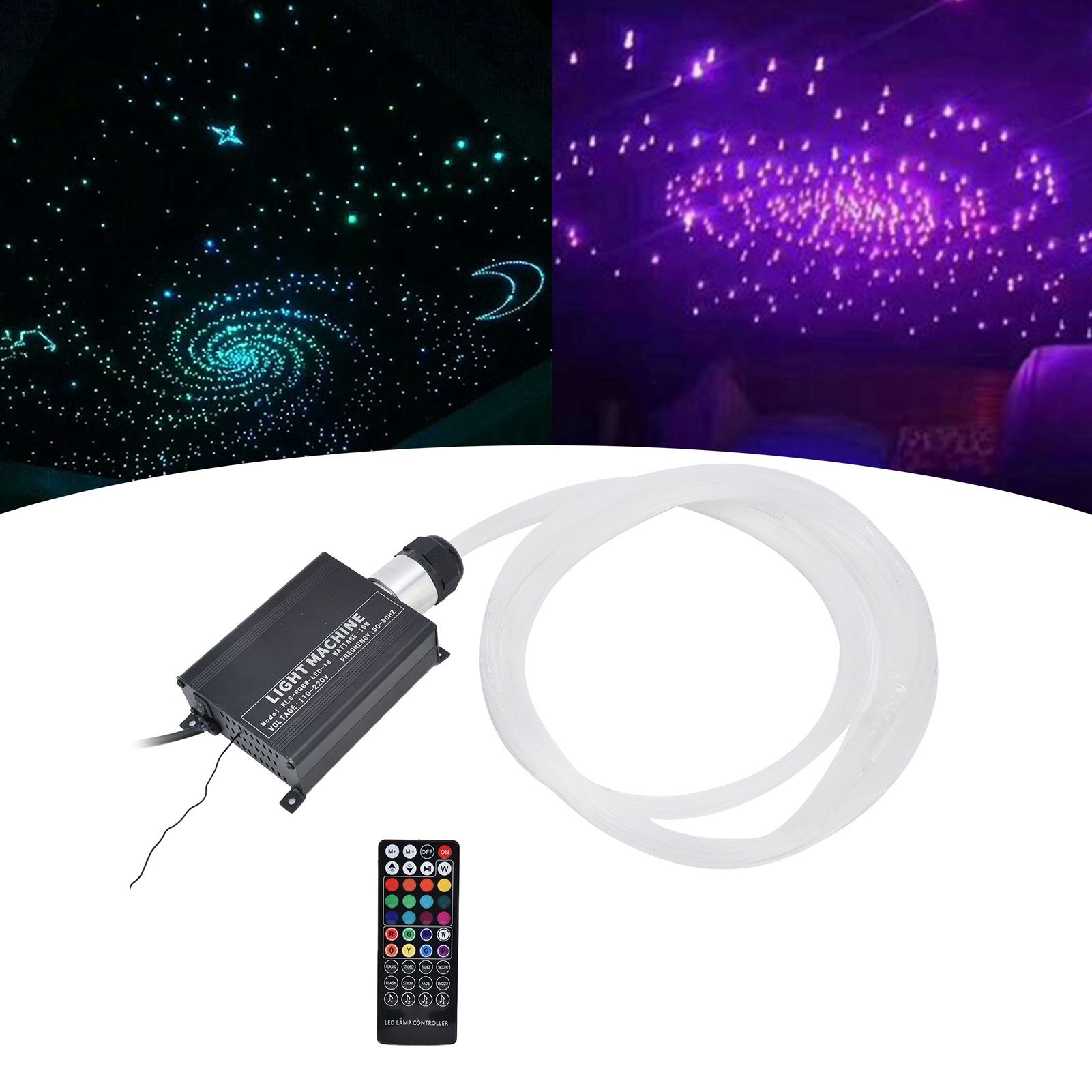 RGBW Fiber Optic Light with 40 Key Remote Control Star Ceiling Lamp Kit for view 11