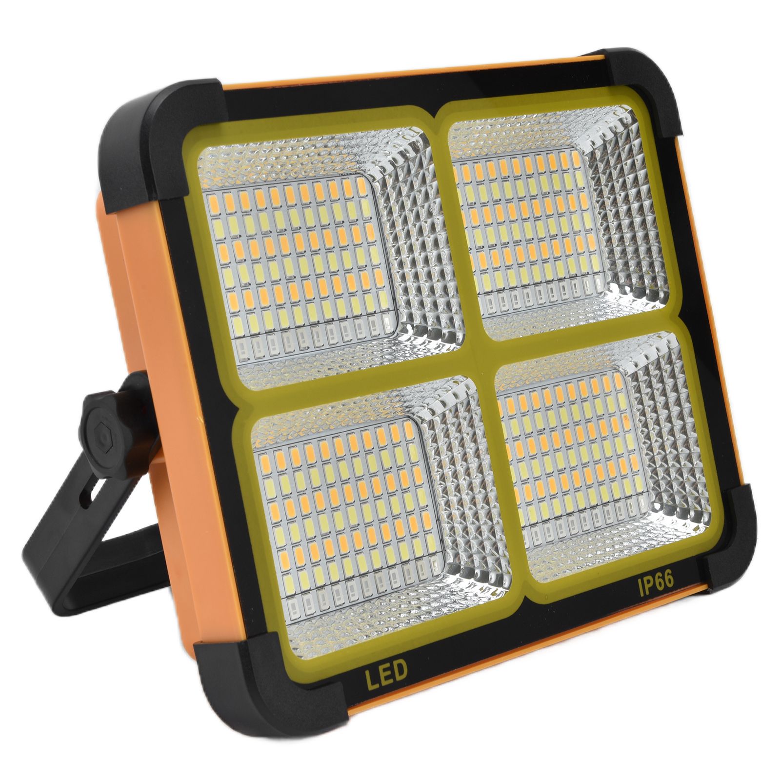 Solar Work Light LED Rechargeable 4 Modes 1000W Waterproof Portable Outdoor