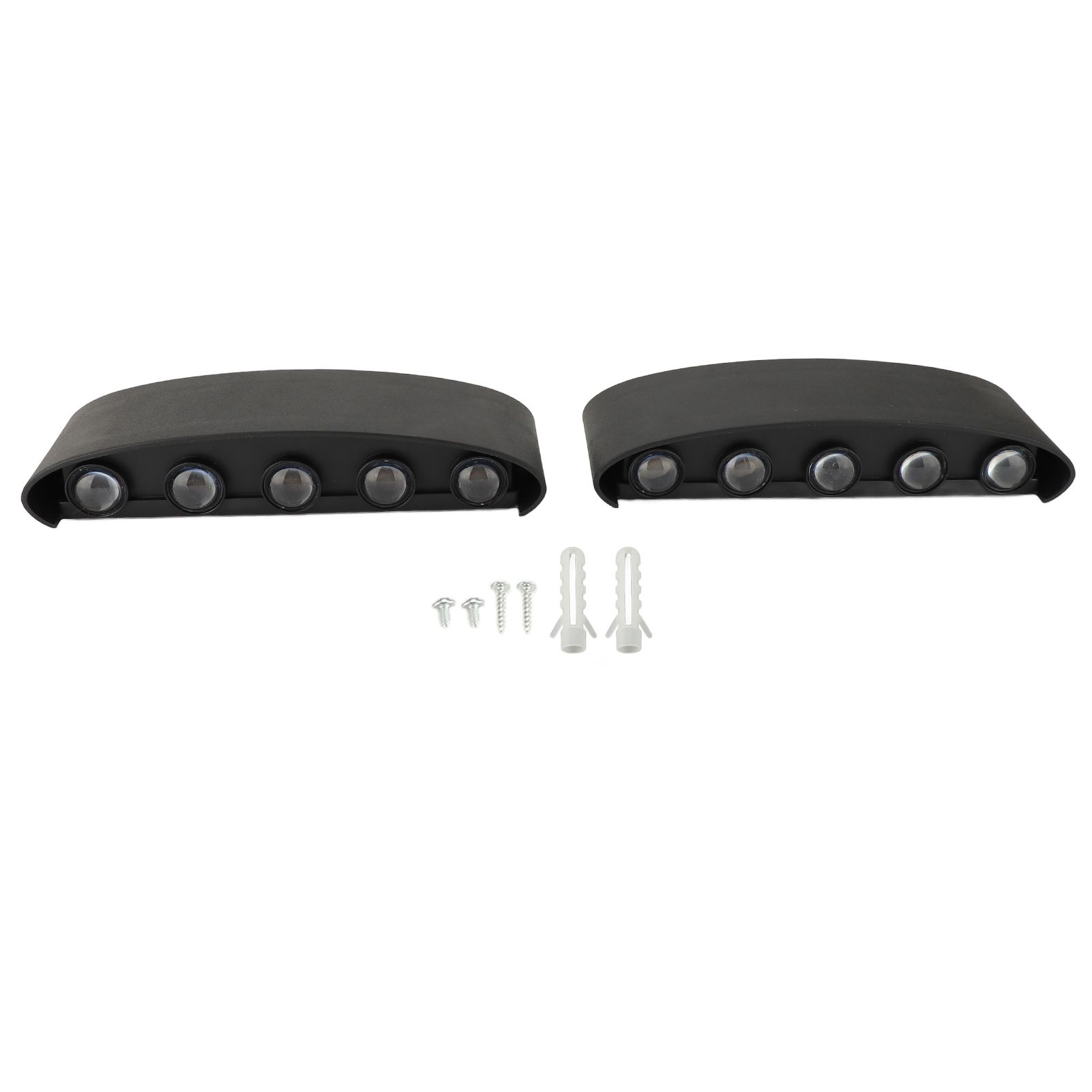 2pcs Hardwired Wall Mount LED Light Modern Simple Aluminum Hardwired Up and view 3