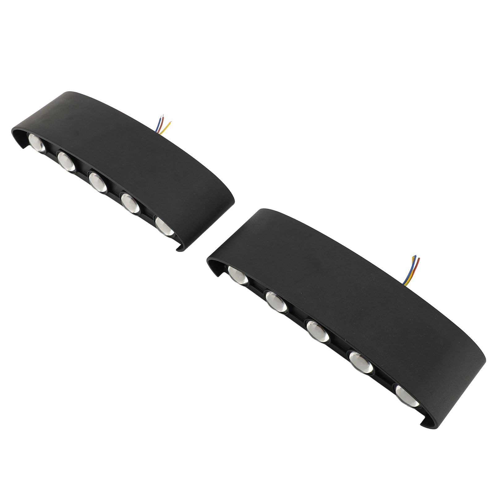 2pcs Hardwired Wall Mount LED Light Modern Simple Aluminum Hardwired Up and view 9