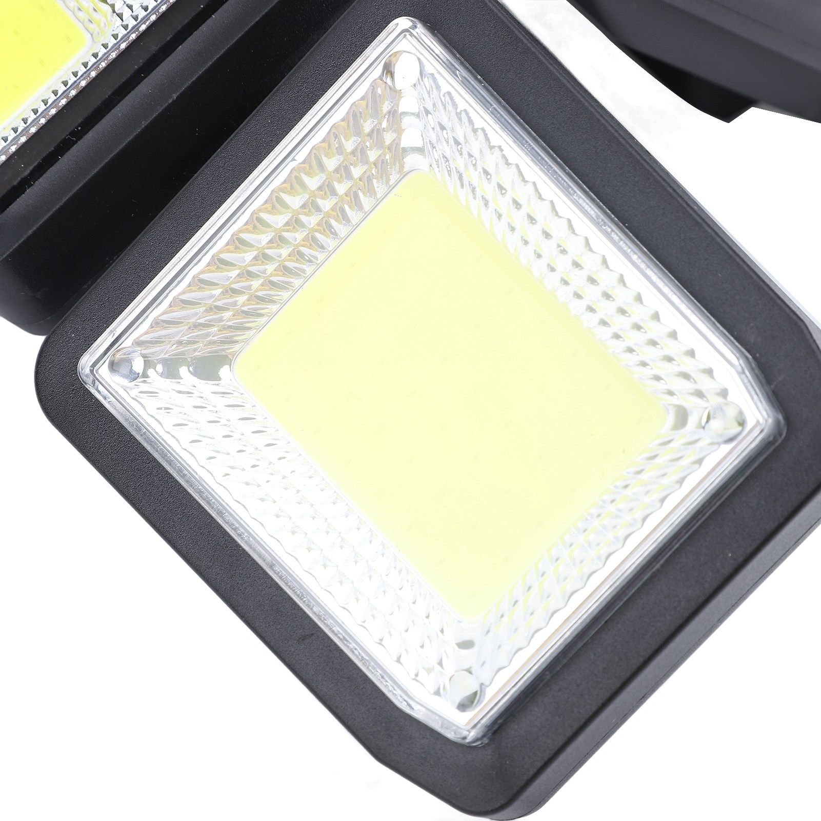 3 Heads Outdoor Solar Wall Light with Remote Control Motion Sensor 3 Lighting view 2