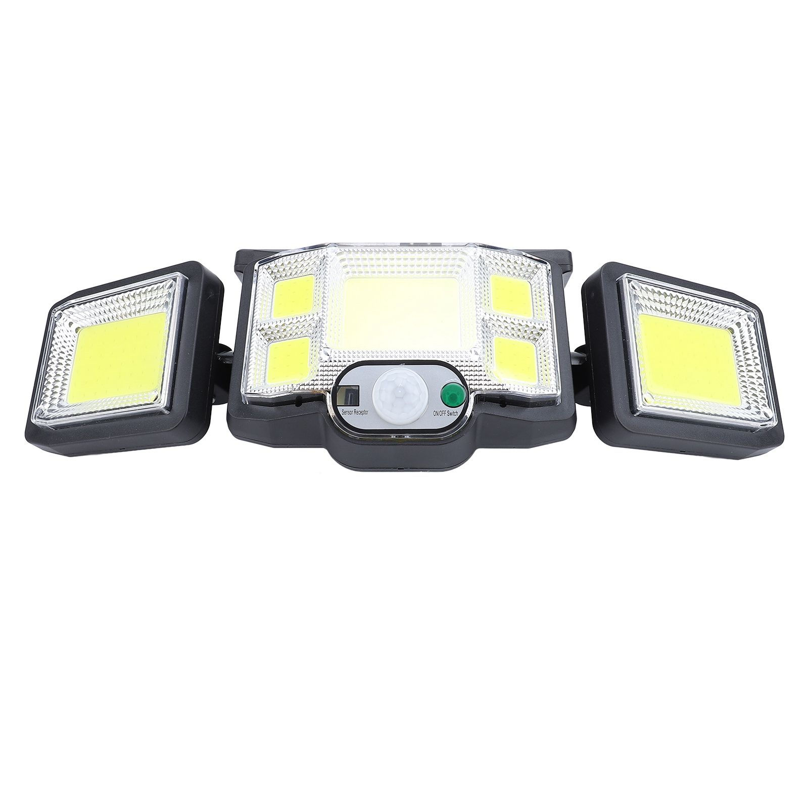 3 Heads Outdoor Solar Wall Light with Remote Control Motion Sensor 3 Lighting view 8