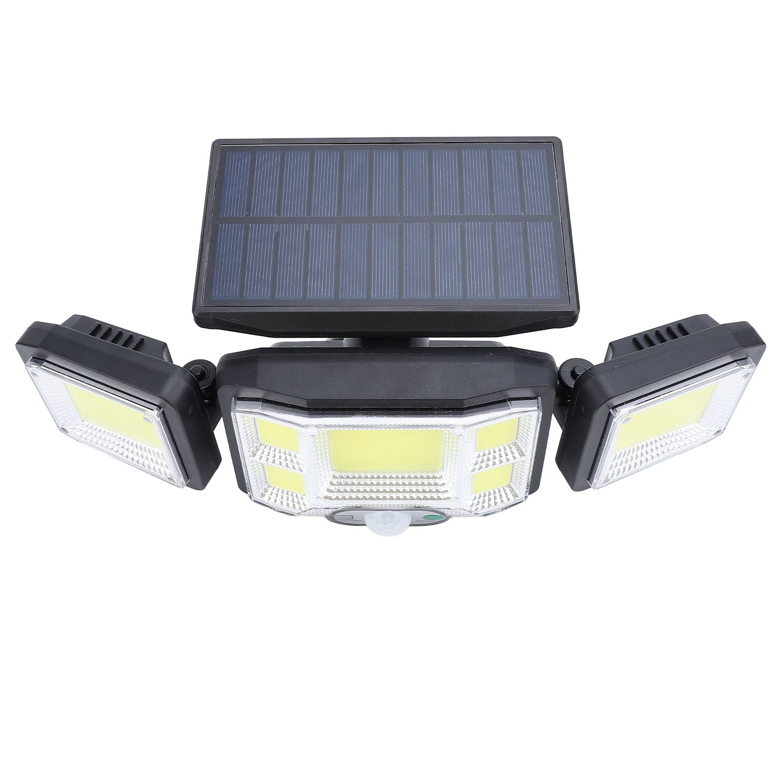 3 Heads Outdoor Solar Wall Light with Remote Control Motion Sensor 3 Lighting view 9