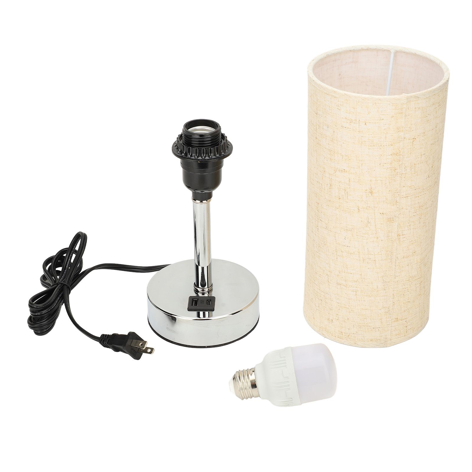 Bedside Touch Lamp Modern Stylish Linen Fabric Shade 3 Speeds Touch Dimming view 3