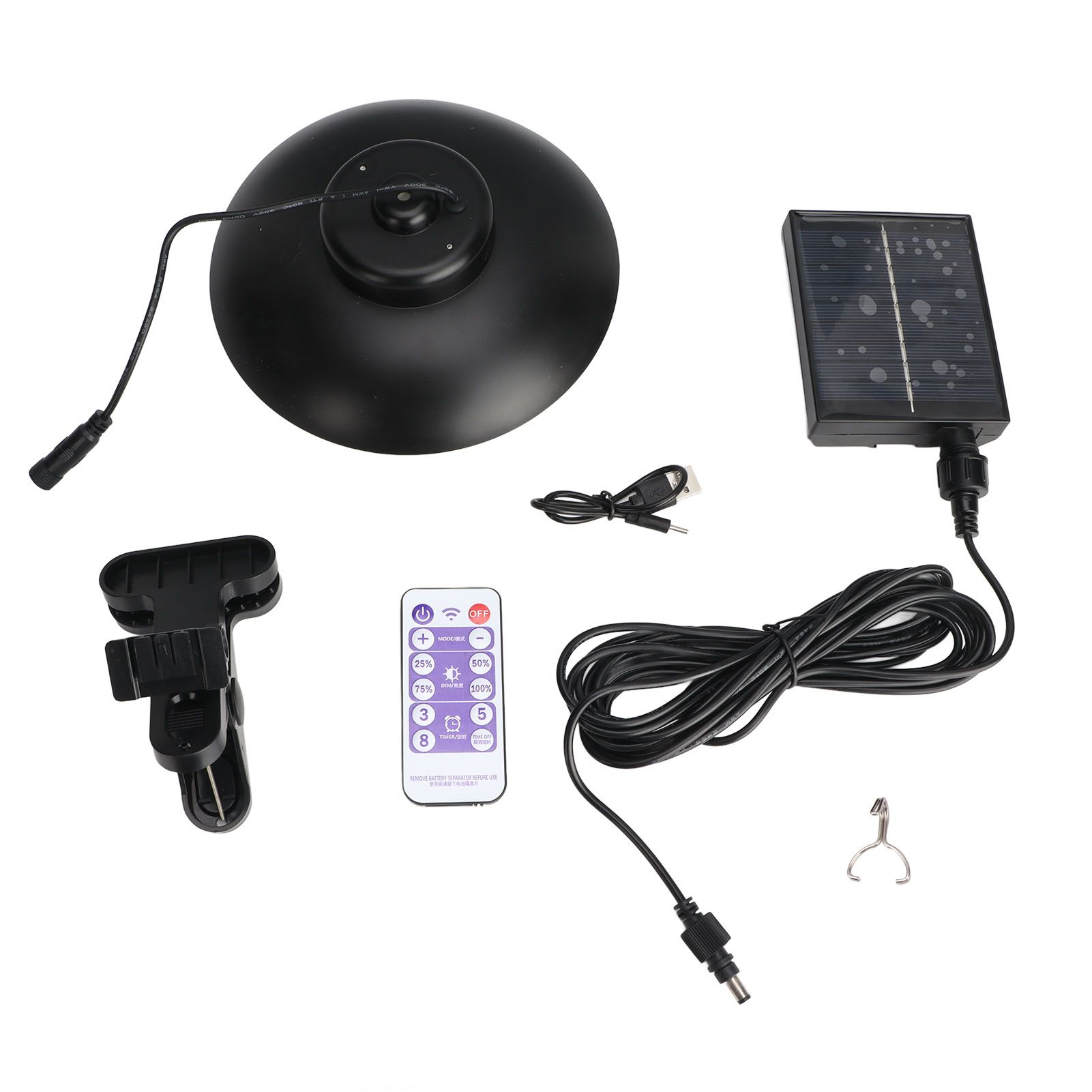 Outdoor Solar Umbrella Lights IP65 Waterproof Timed Function Brightness view 3