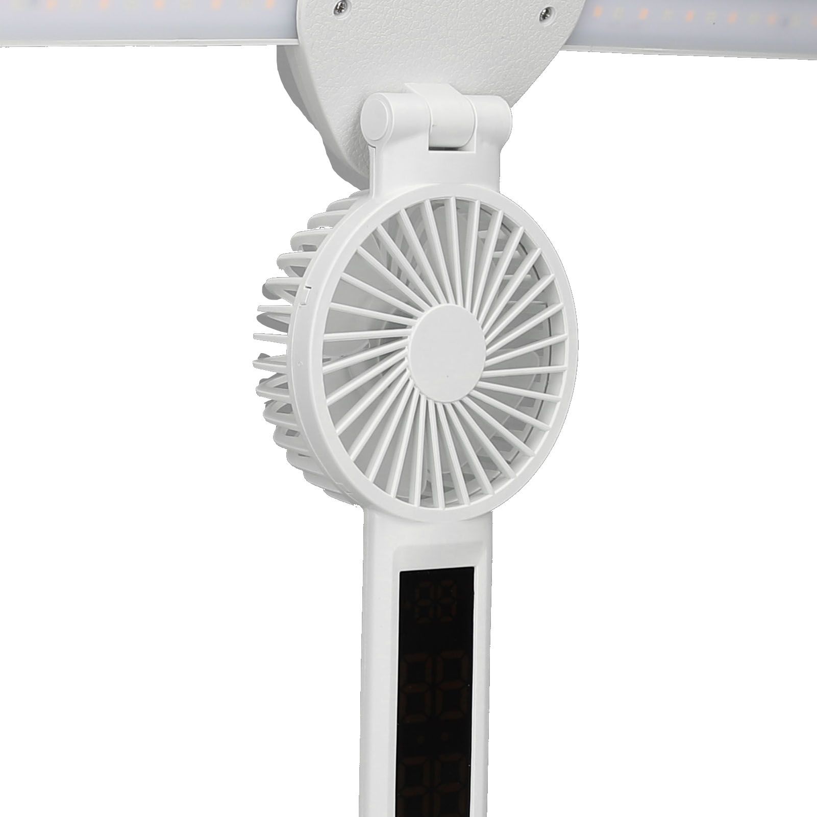 4 Arms Foldable Desk Lamp with Fan Rechargeable 3 Colors Adjustable LED Desk view 7