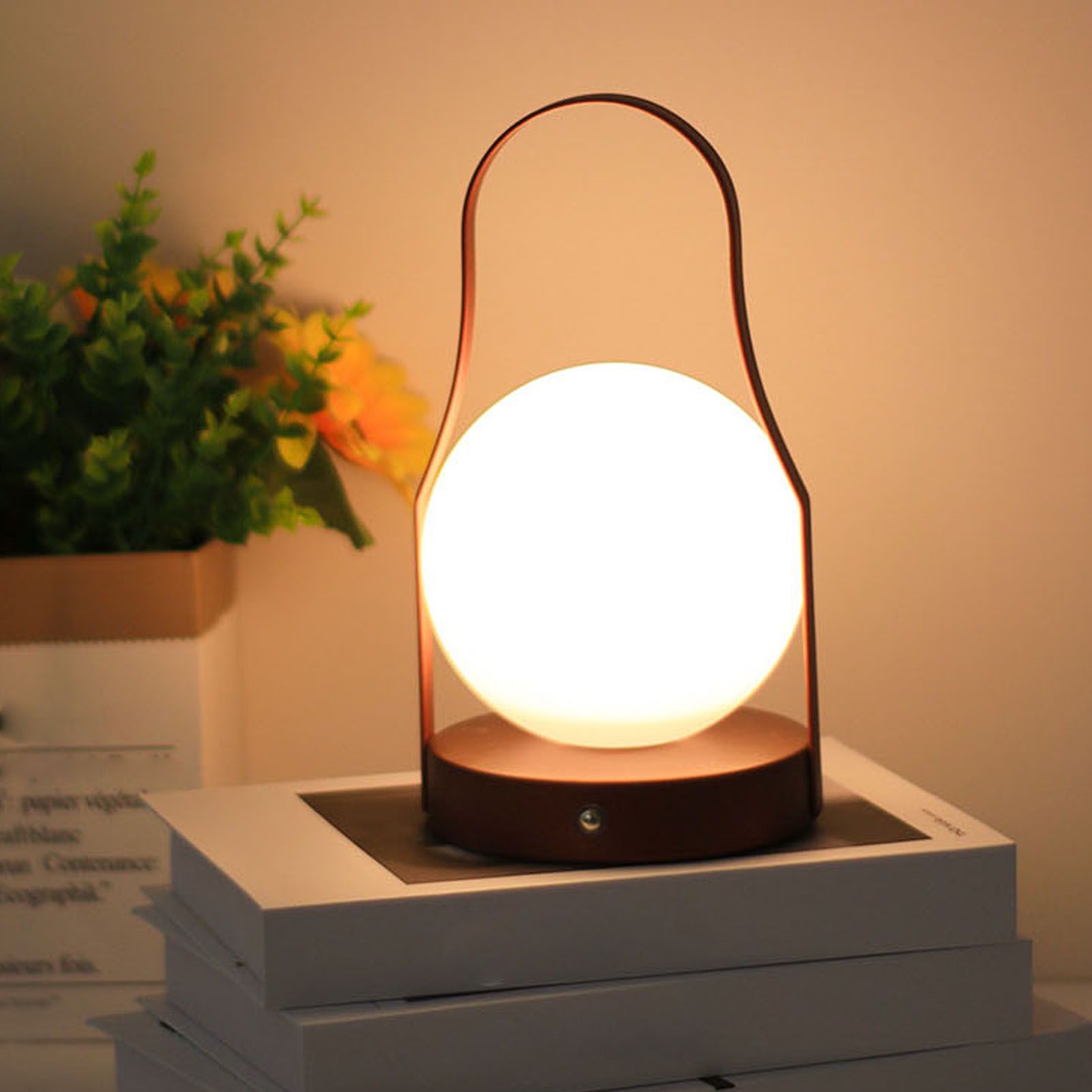 LED Cordless Table Lamp Acrylic Iron 3 Modes Stepless Touch Dimmable USB view 12
