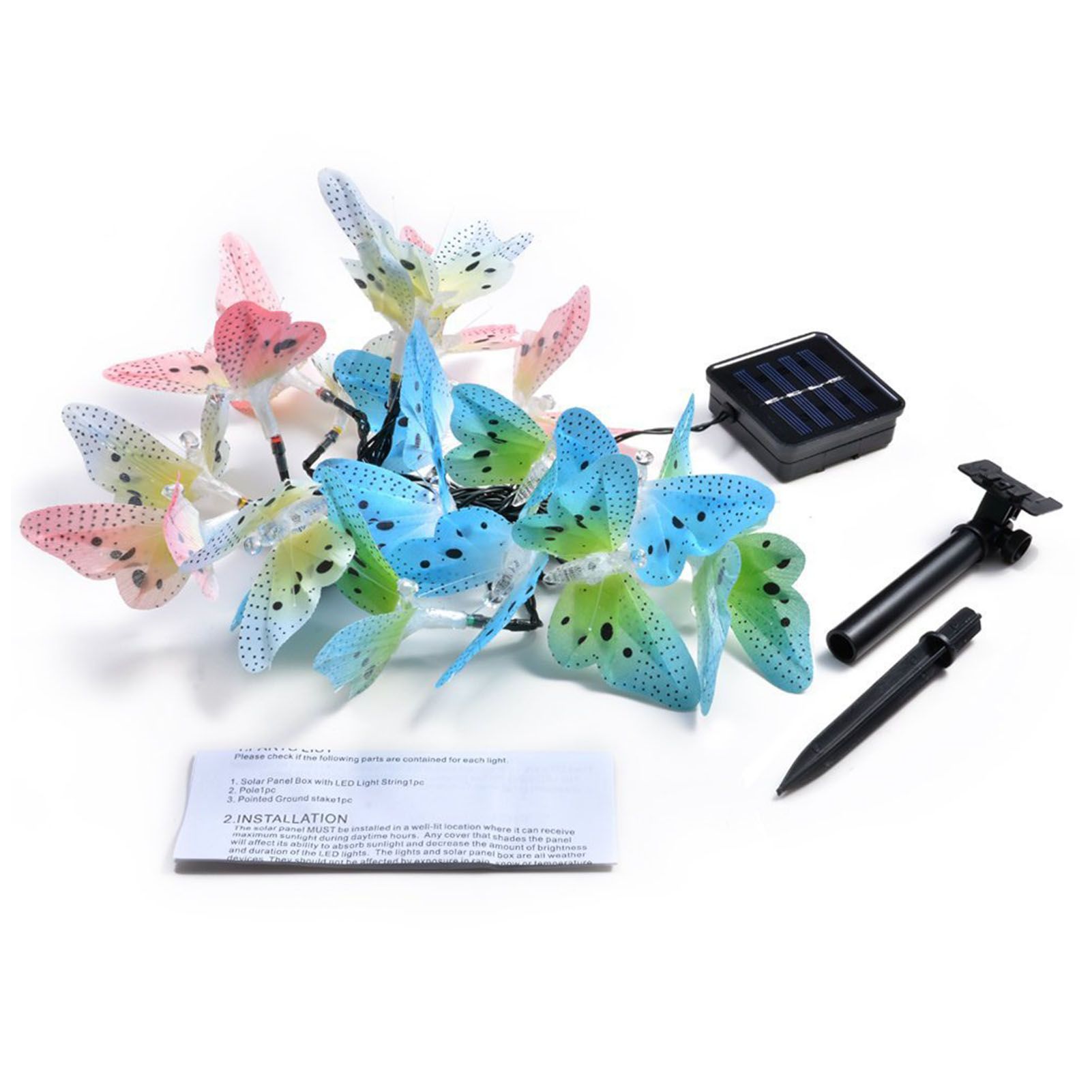 12 LEDs Solar String Lights IP65 Waterproof Decorative Fairy Lights Outdoor view 3