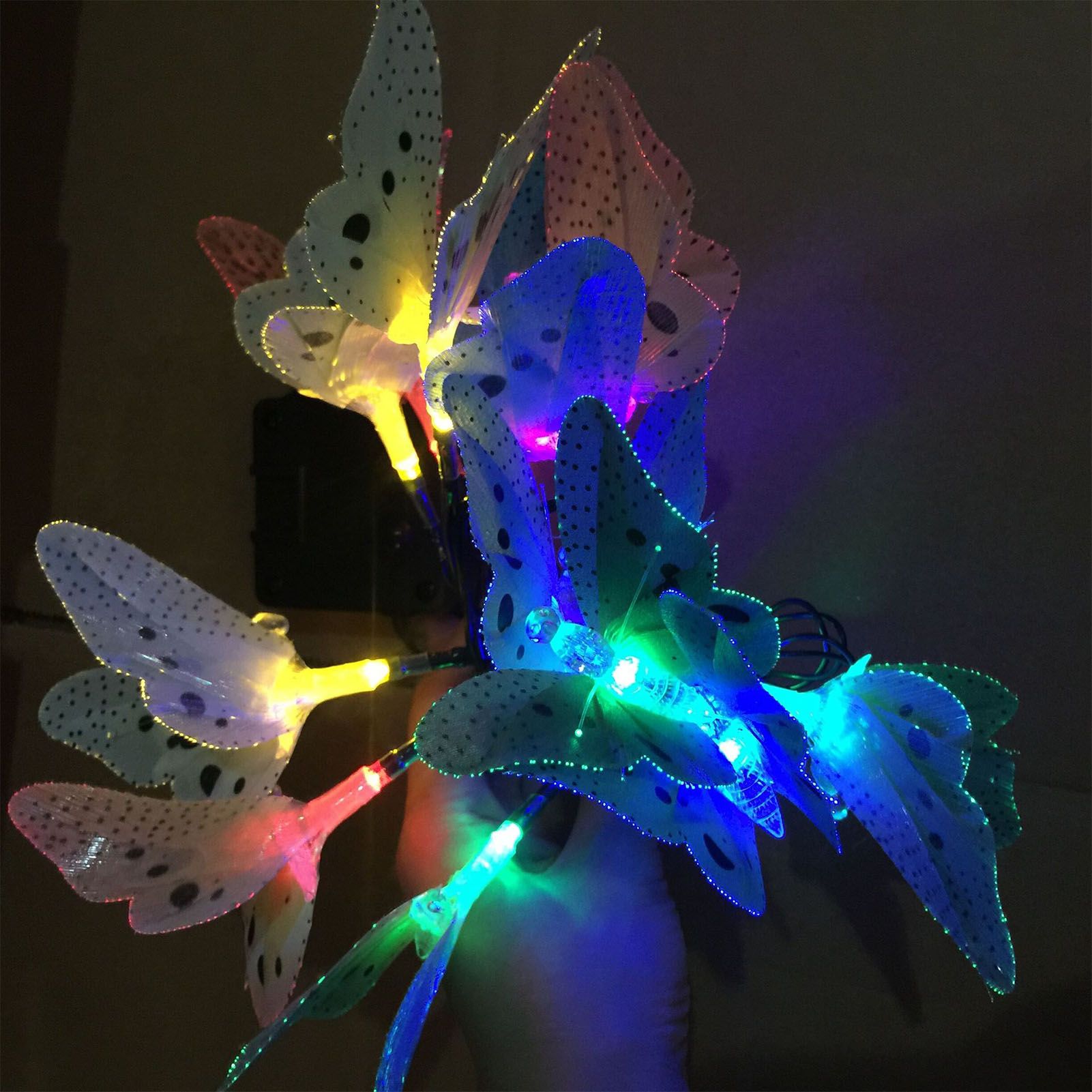 12 LEDs Solar String Lights IP65 Waterproof Decorative Fairy Lights Outdoor view 9
