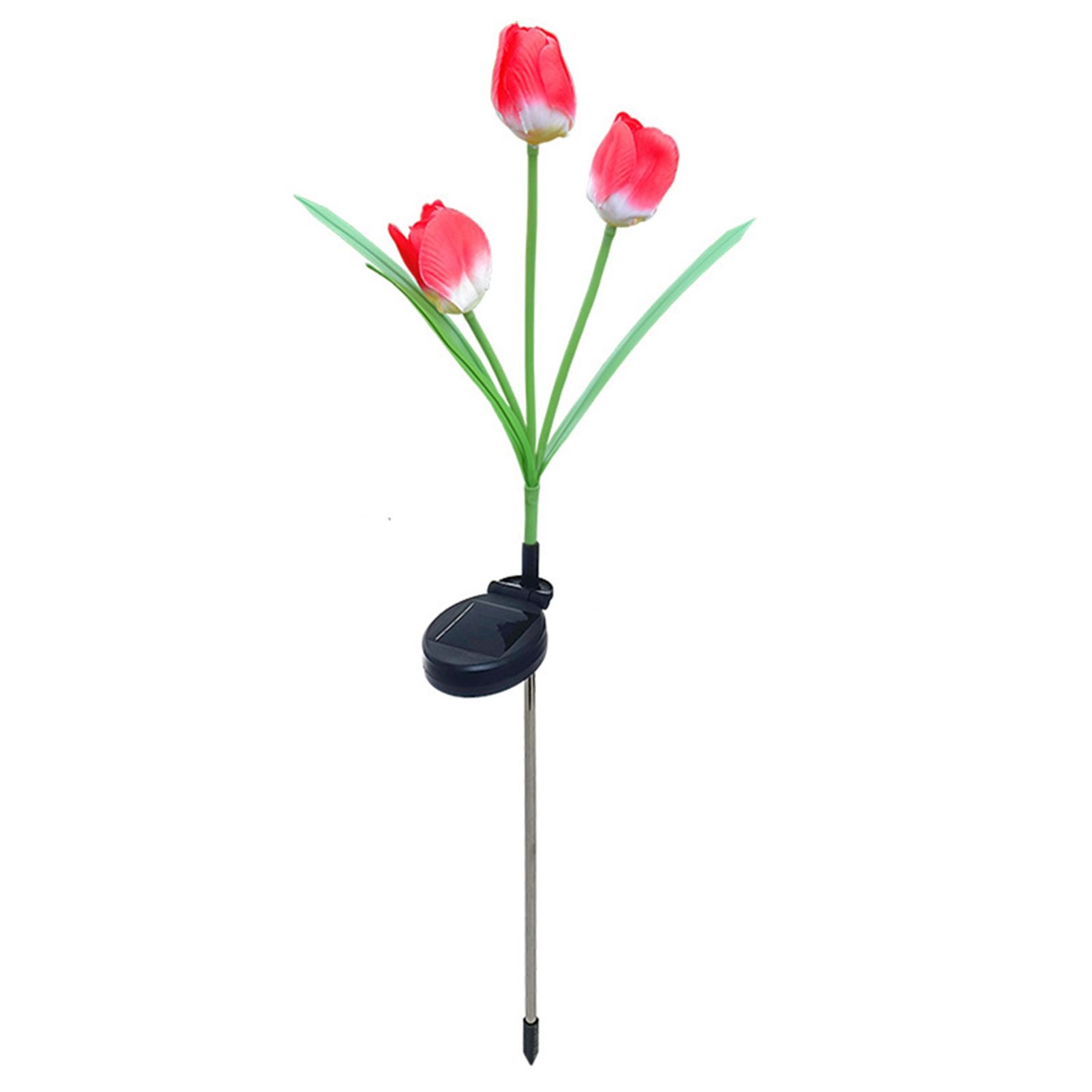 Solar Tulip Garden Light 3 Branches Waterproof Outdoor Solar Tulip Flower LED view 3