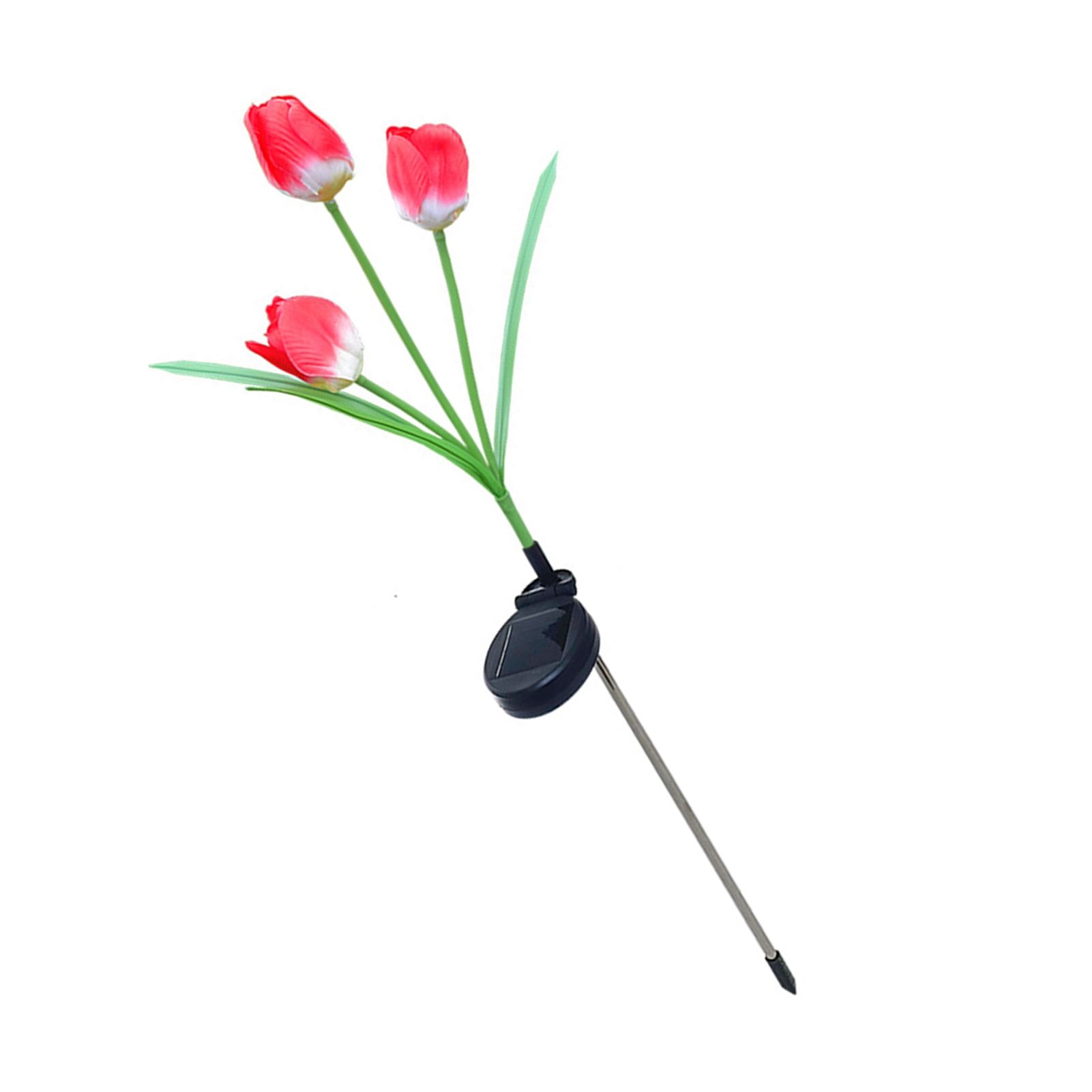 Solar Tulip Garden Light 3 Branches Waterproof Outdoor Solar Tulip Flower LED view 4
