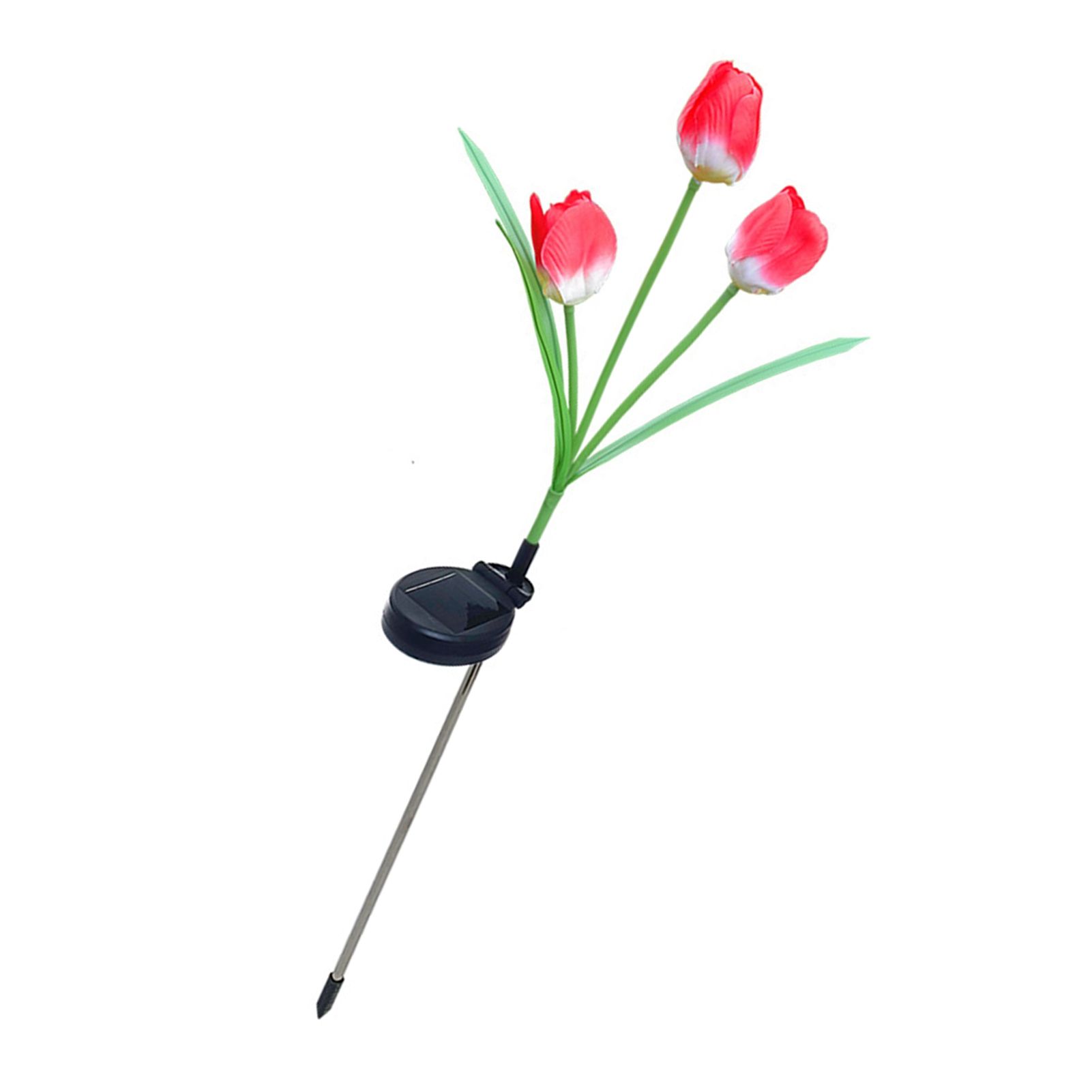 Solar Tulip Garden Light 3 Branches Waterproof Outdoor Solar Tulip Flower LED view 6