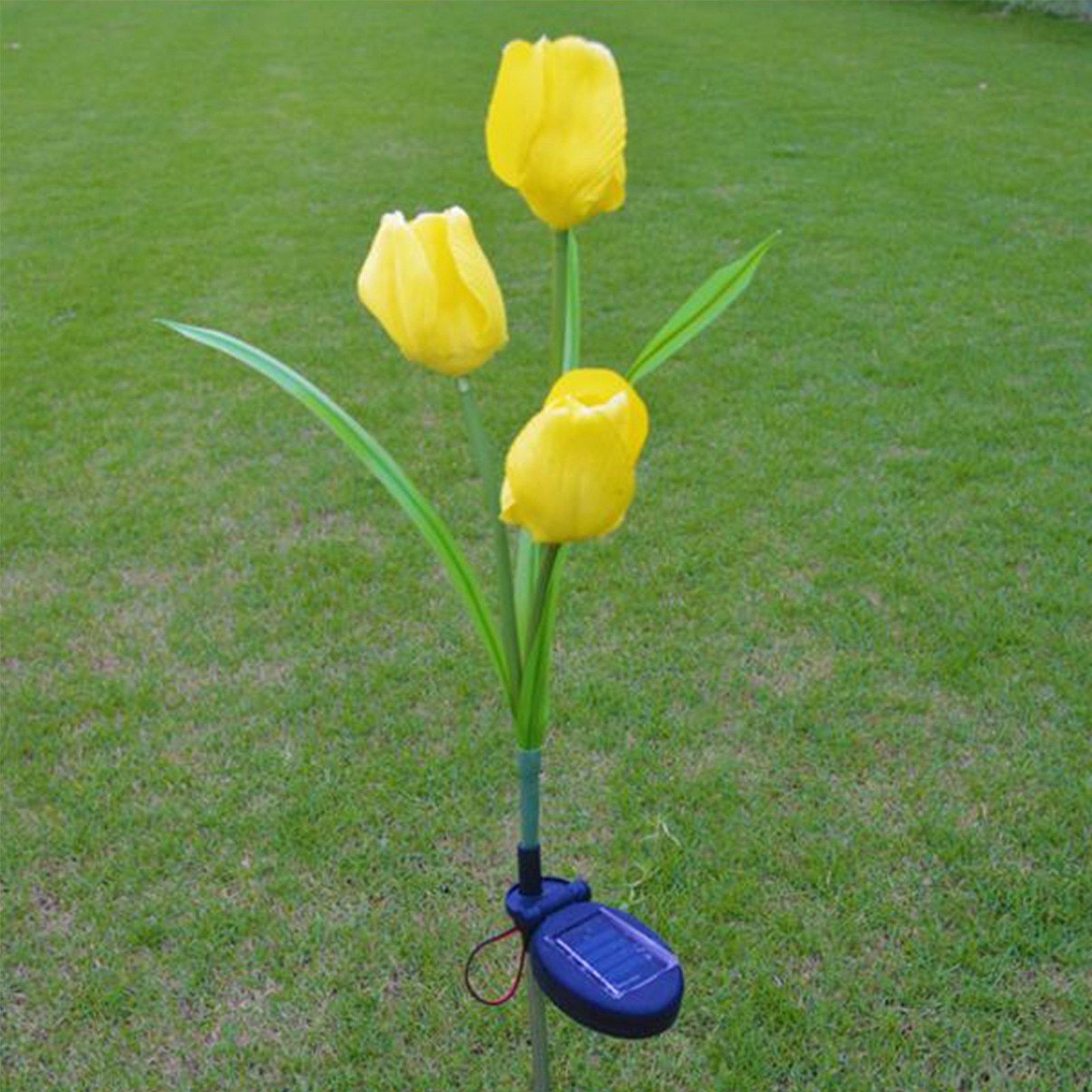 Solar Tulip Garden Light 3 Branches Waterproof Outdoor Solar Tulip Flower LED view 9