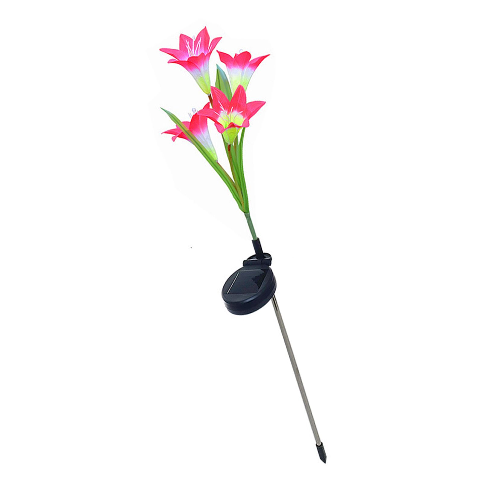 Solar Lily Flower Lights 7 Color Changing Waterproof Decorative Solar Powered — image 1