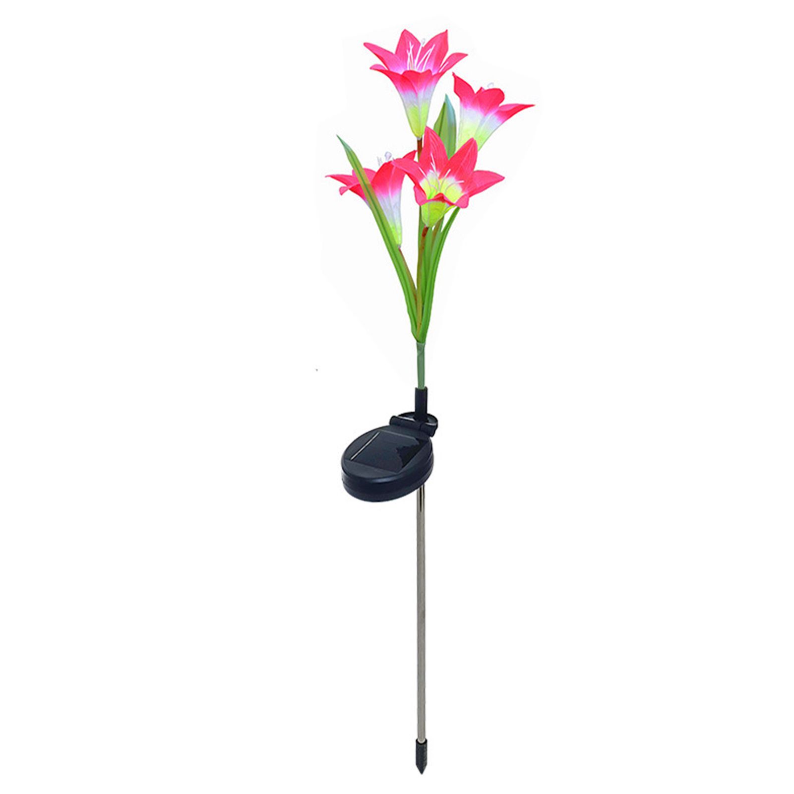 Solar Lily Flower Lights 7 Color Changing Waterproof Decorative Solar Powered view 3