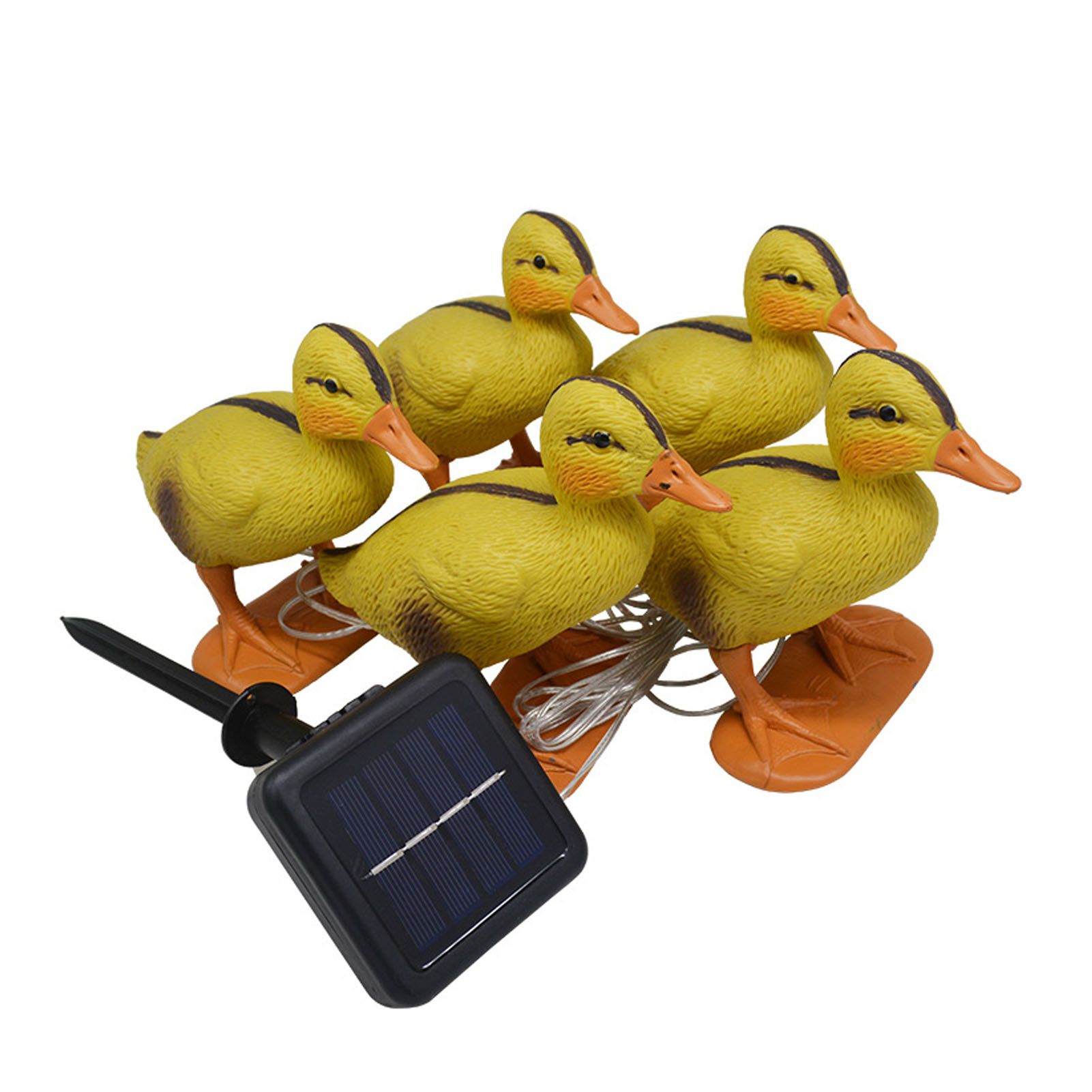 Solar Duck Garden Light Yellow Duck Outdoor Light Statue Animal Cute Ducks view 3