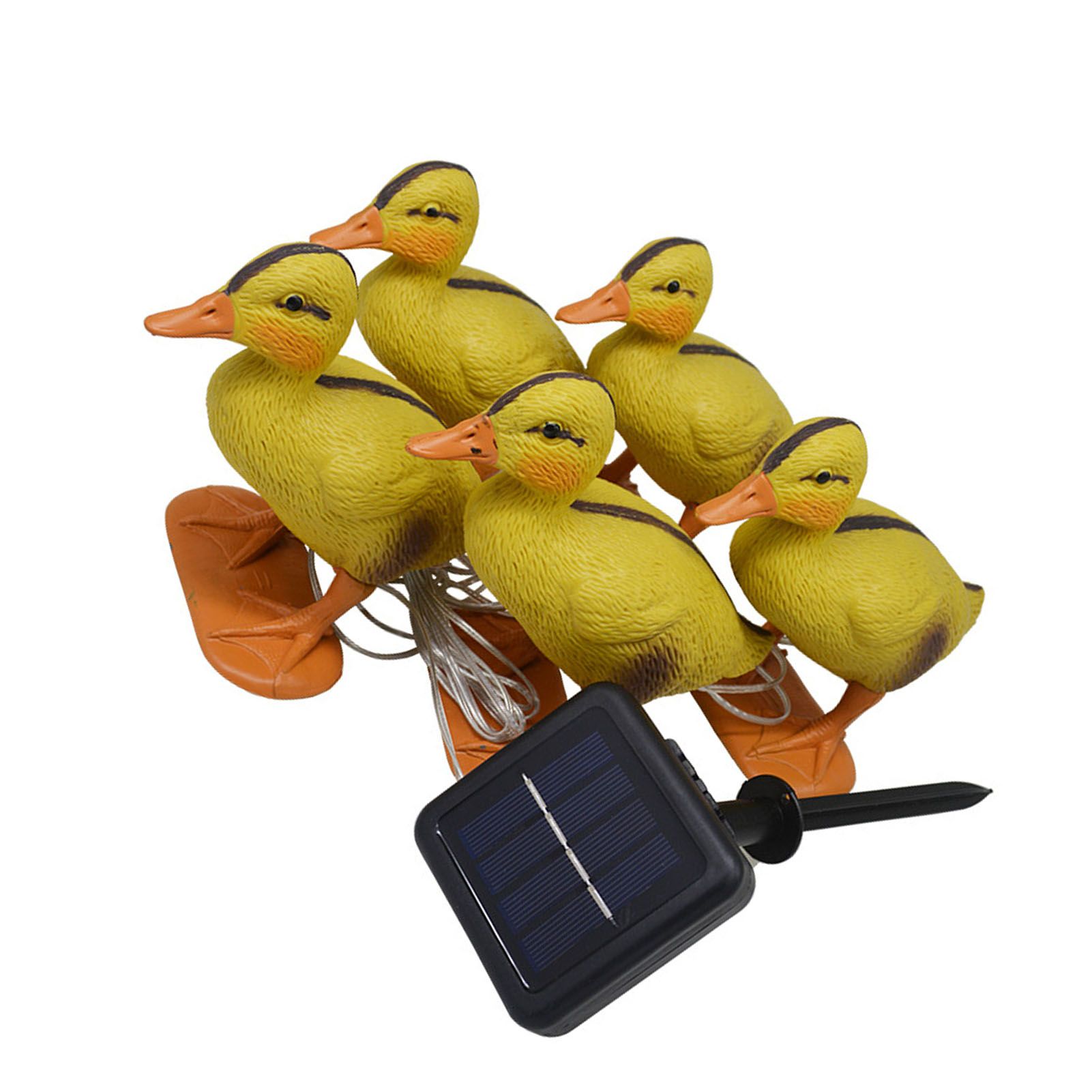 Solar Duck Garden Light Yellow Duck Outdoor Light Statue Animal Cute Ducks view 6