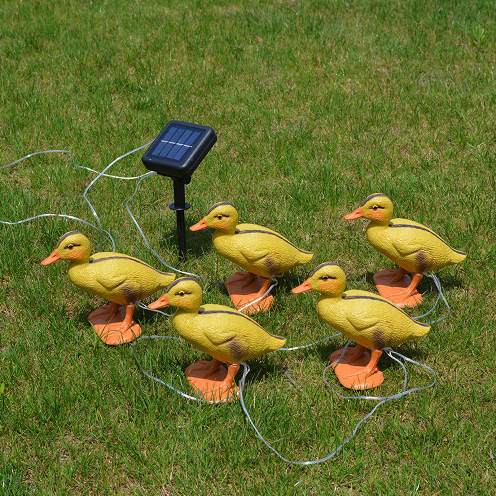 Solar Duck Garden Light Yellow Duck Outdoor Light Statue Animal Cute Ducks view 9