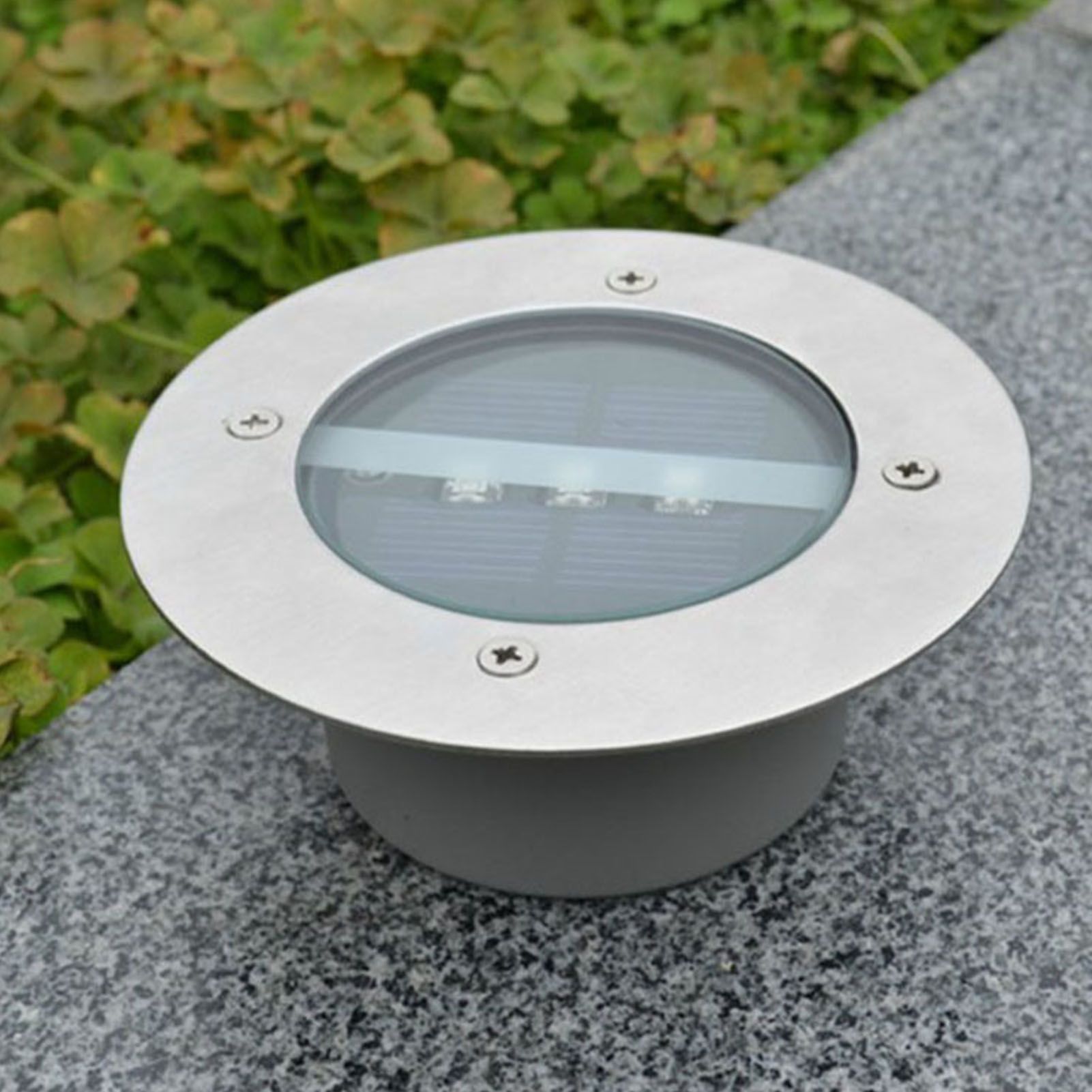 LED Solar Ground Light IP65 Waterproof Dark Sensing Auto On Off Decorative view 8