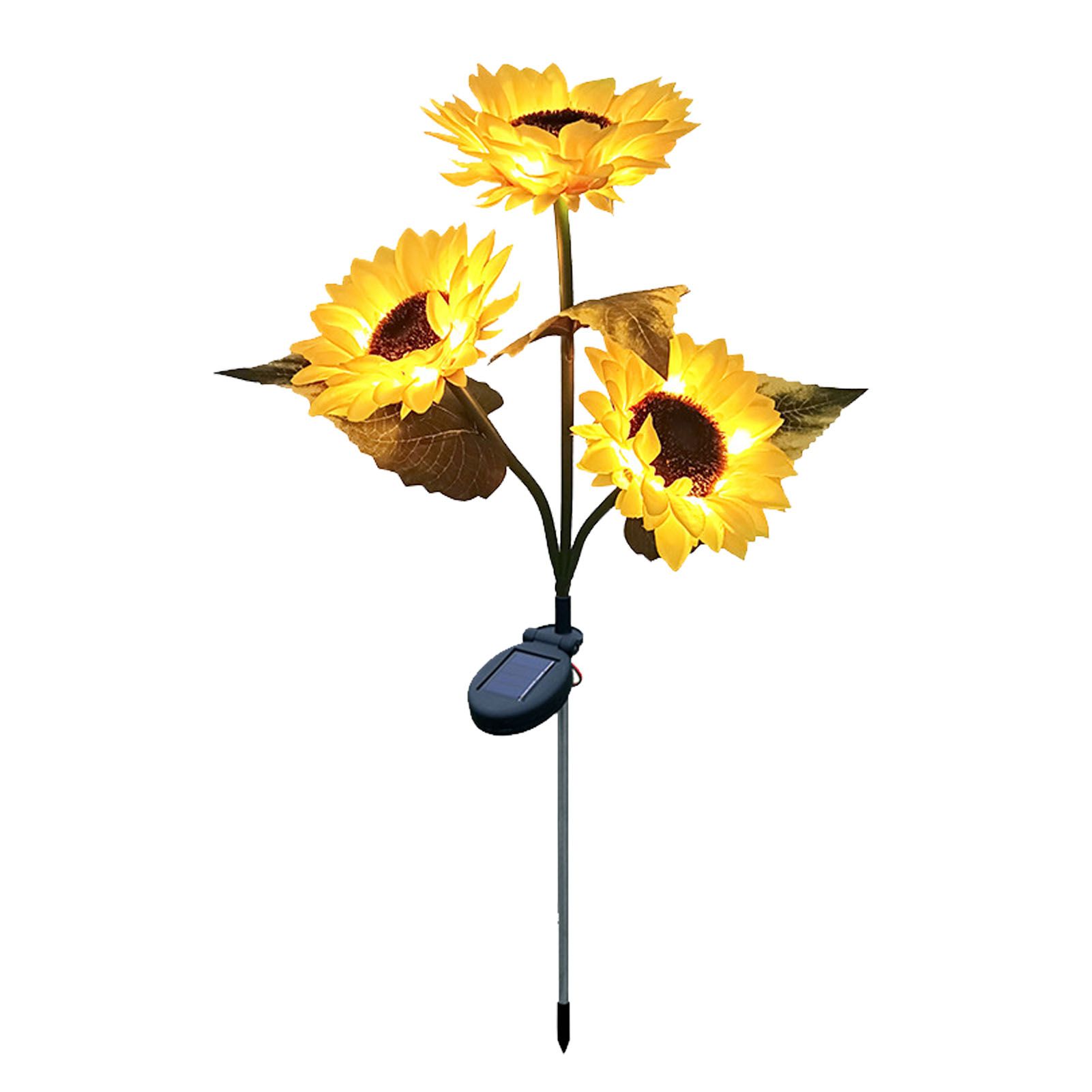 Solar Sunflower Light 24 LEDs Warm White IP55 Waterproof Outdoor Decorative view 3