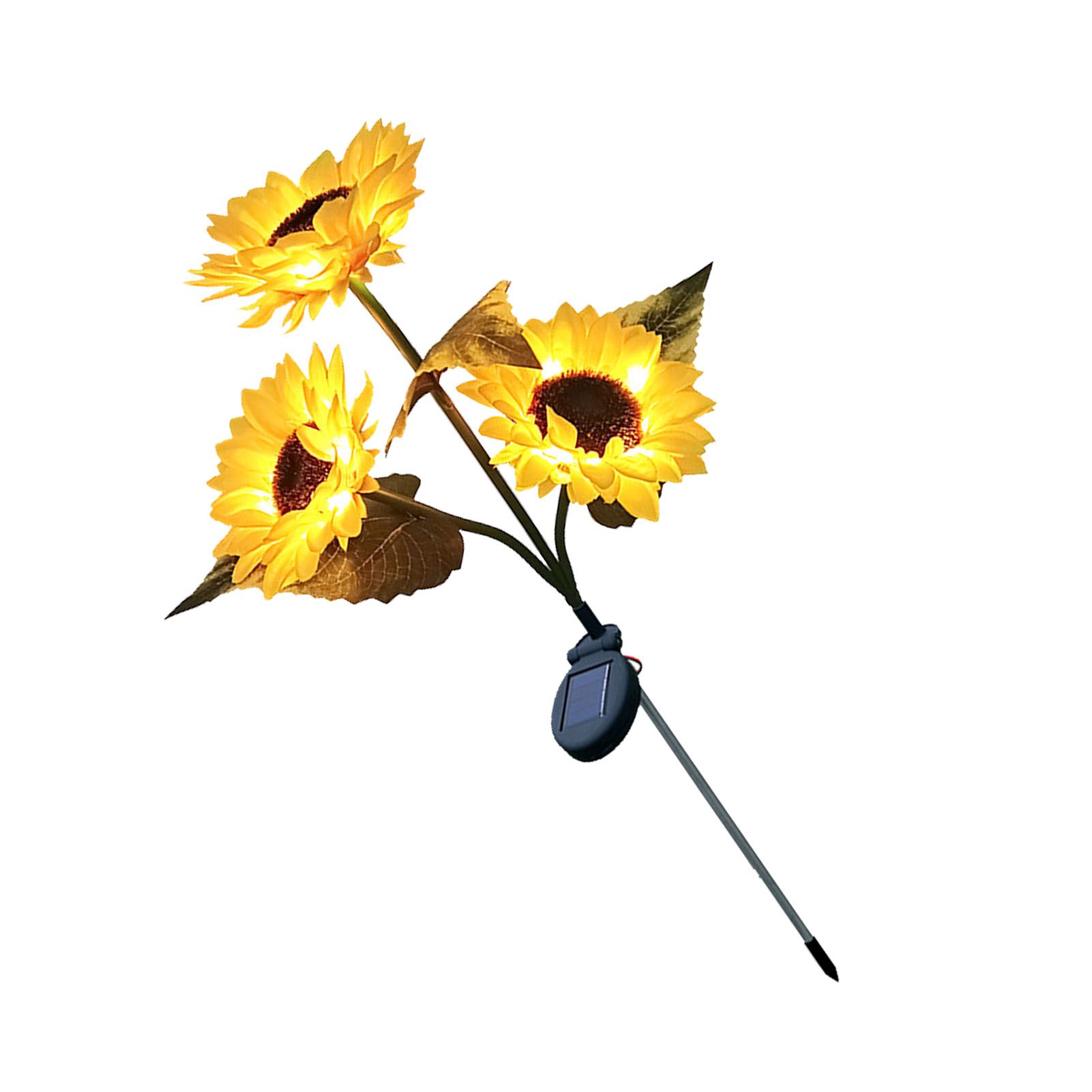 Solar Sunflower Light 24 LEDs Warm White IP55 Waterproof Outdoor Decorative view 6