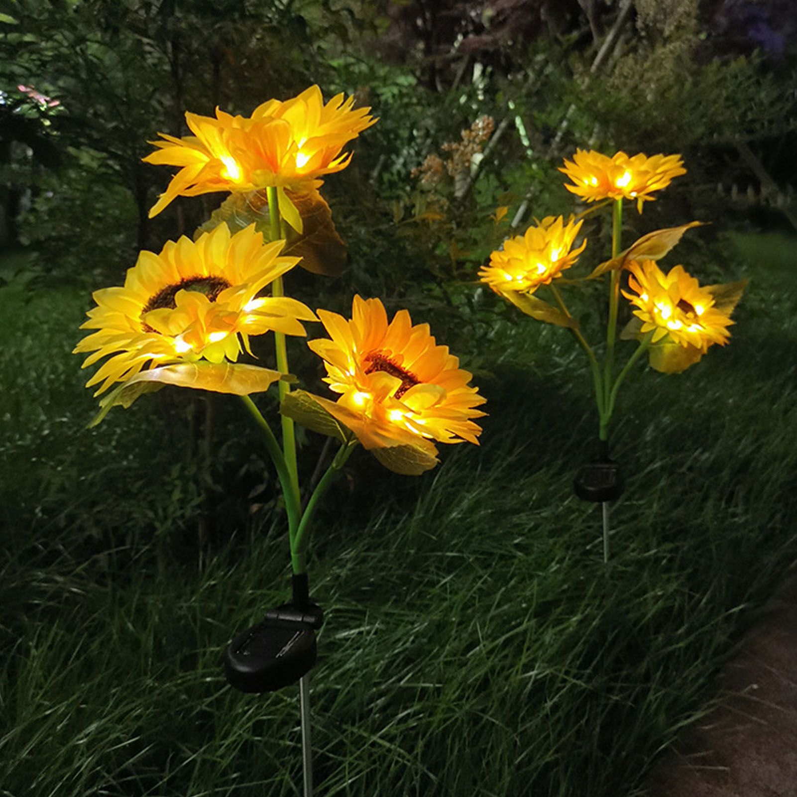 Solar Sunflower Light 24 LEDs Warm White IP55 Waterproof Outdoor Decorative view 8