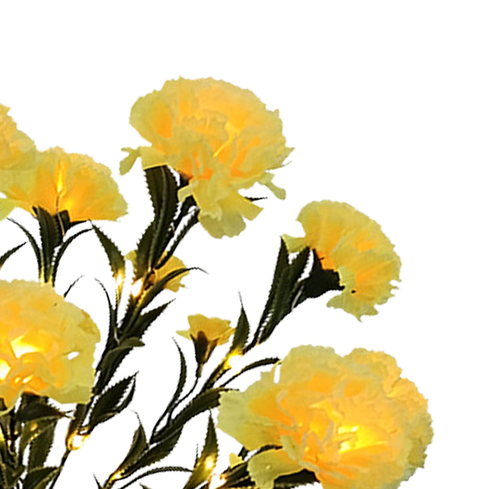 Solar Flower Lights LED Carnation Shaped Waterproof Decorative Light for view 2