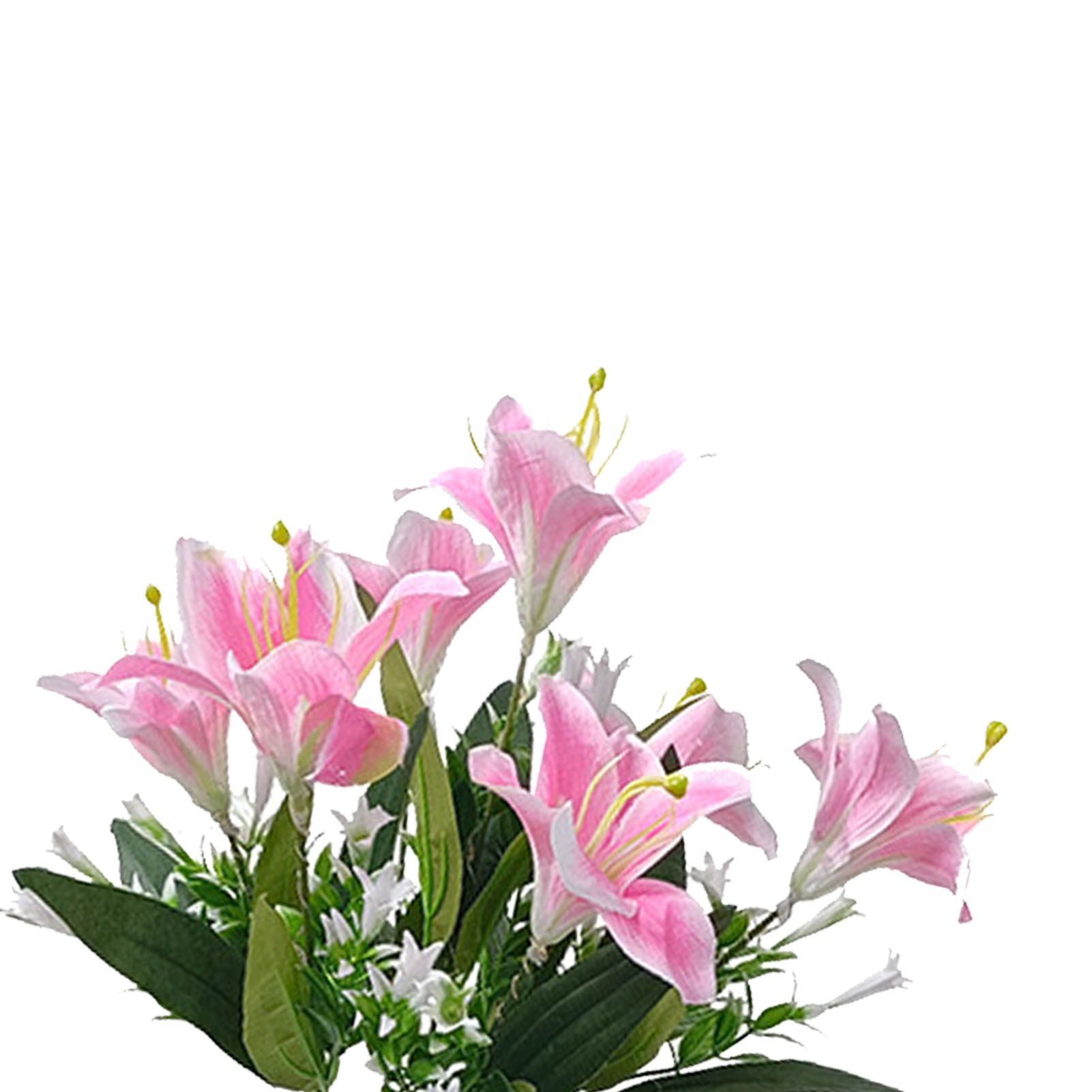 Outdoor Solar Lily Night Light Emulate Outdoor Solar Powered LED Lily Light view 5
