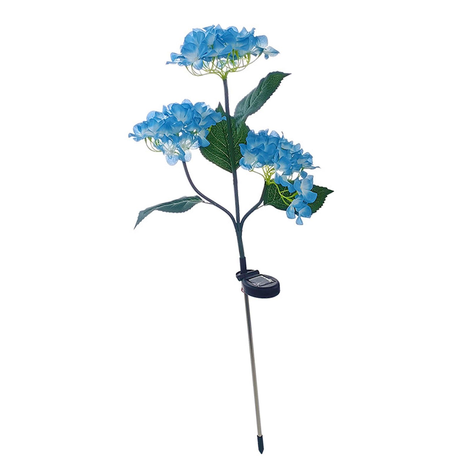 3 Heads Solar Powered Lamp with Glowing Flowers LED Decor Solar Light for view 4