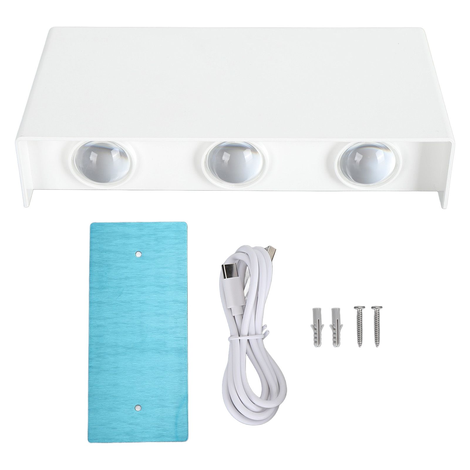 Battery Operated Wall Sconce USB Rechargeable Dimmable 3 Modes Up Down view 3