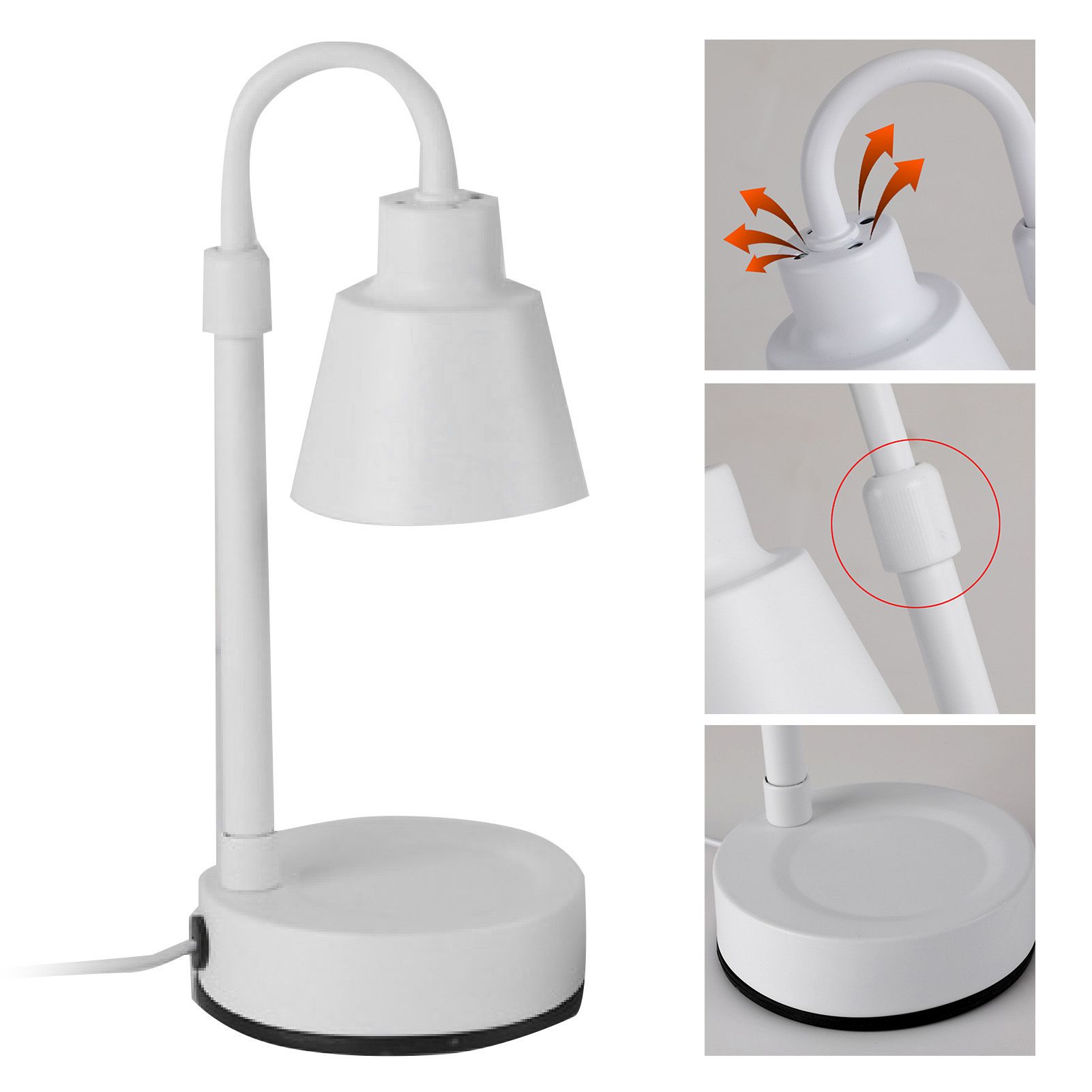 Candle Warmer Lamp Dimmable Timer Adjustable Height Retro Decorative Candle view 4