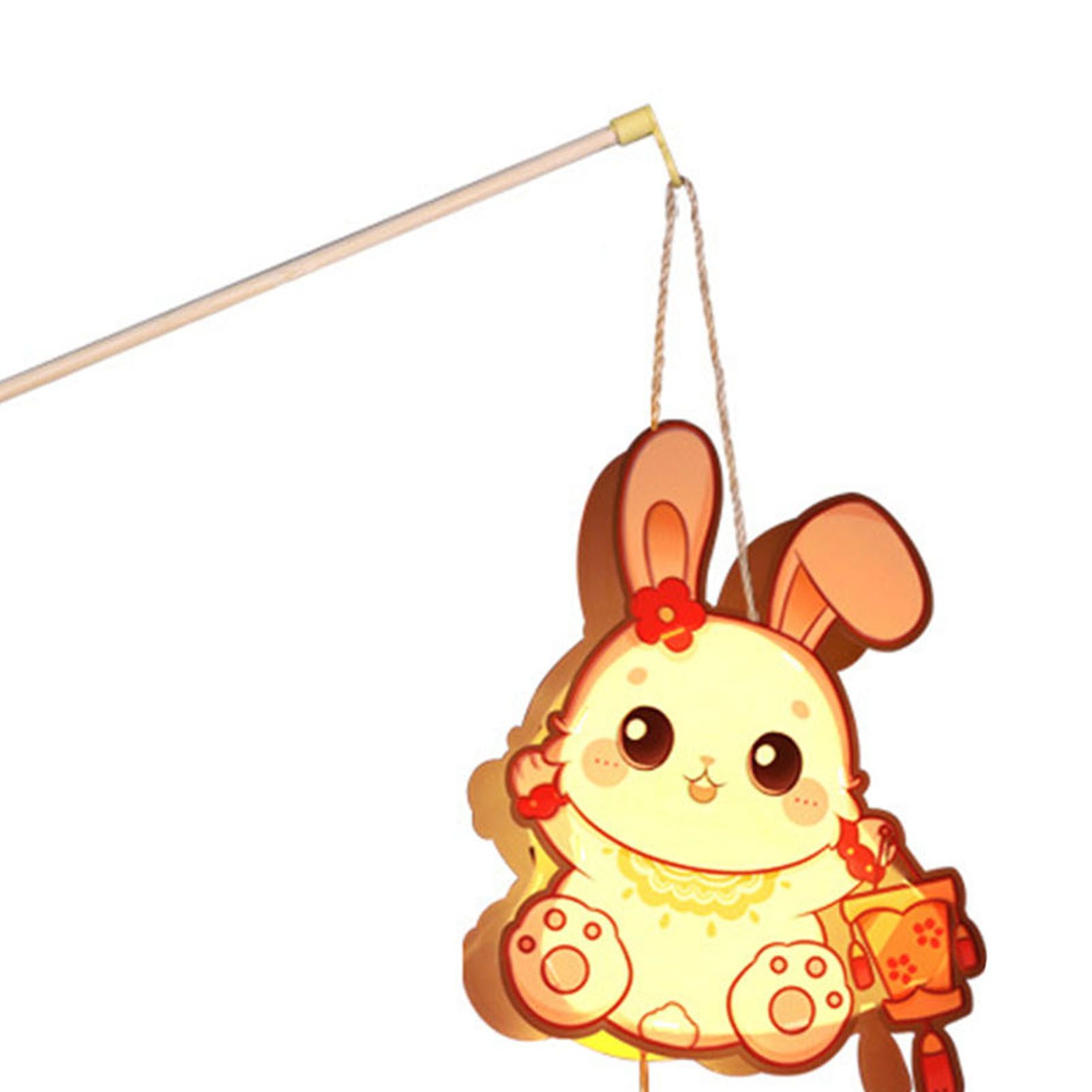 DIY Rabbit Lantern PVC Children Handcraft Animal Lantern for Mid Autumn Festival view 5