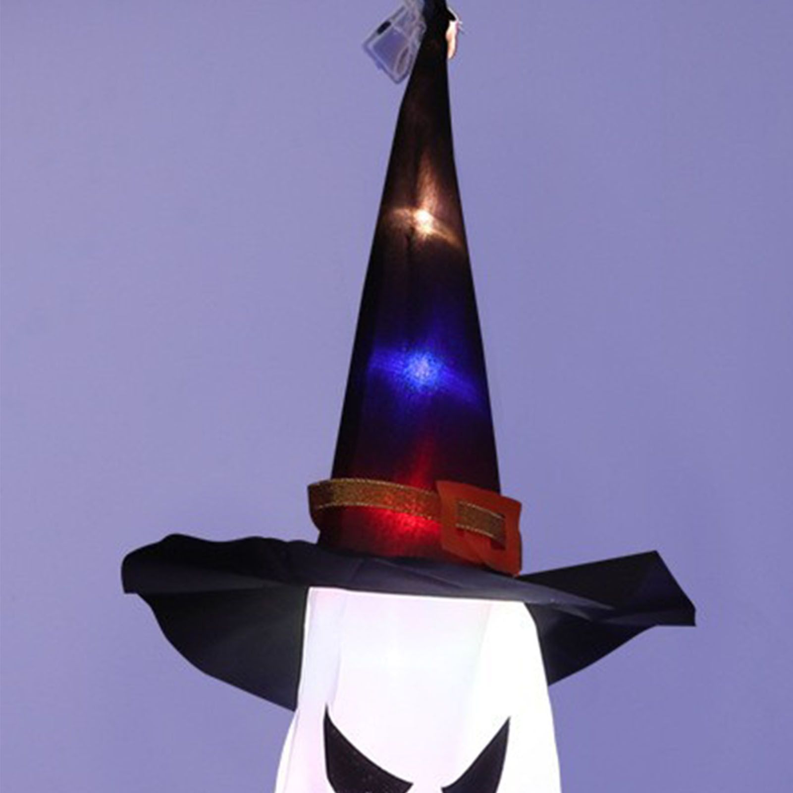 Wizard Hat Ghost Light Hanging Decorative LED Lamp for Garden Yard Halloween view 2