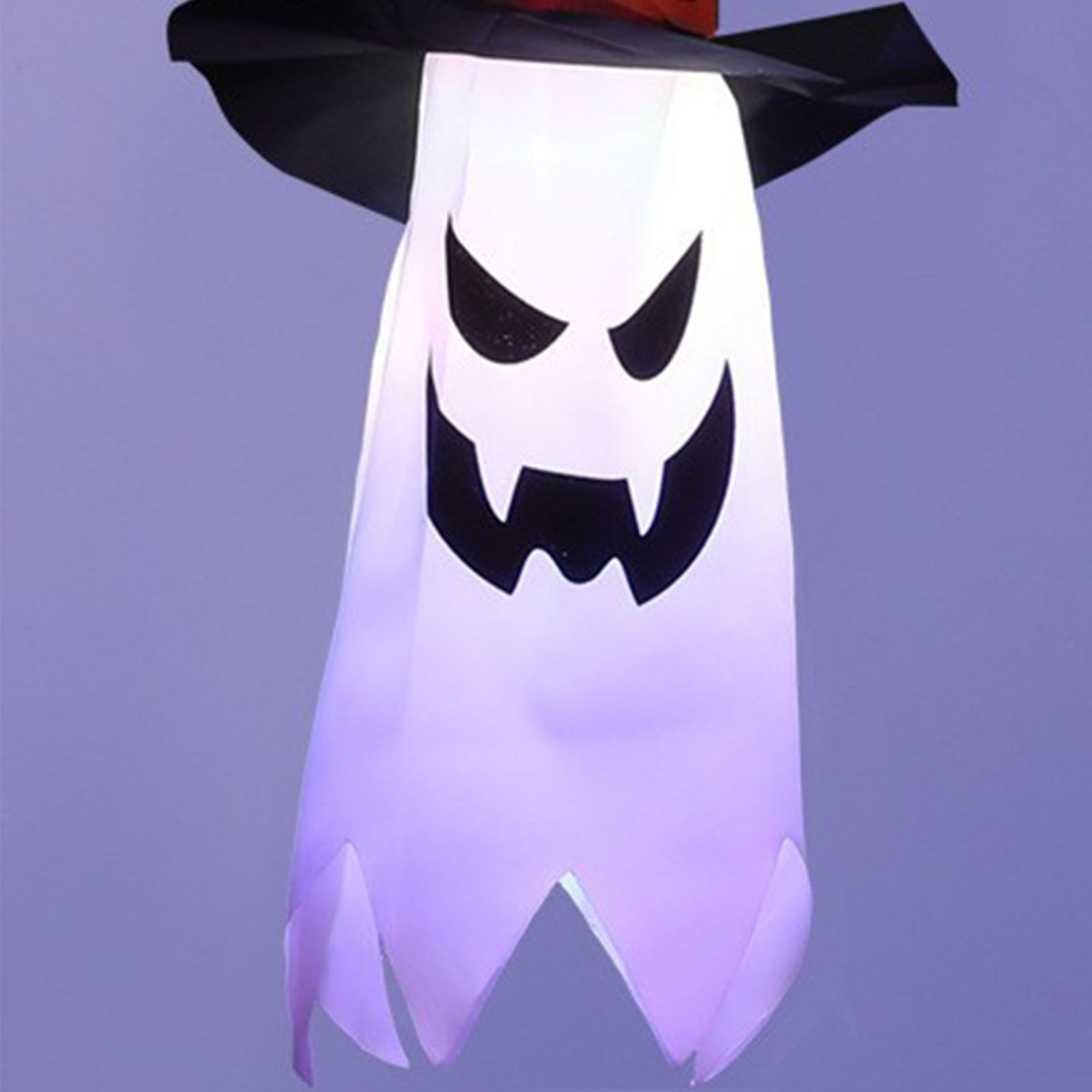 Wizard Hat Ghost Light Hanging Decorative LED Lamp for Garden Yard Halloween view 5