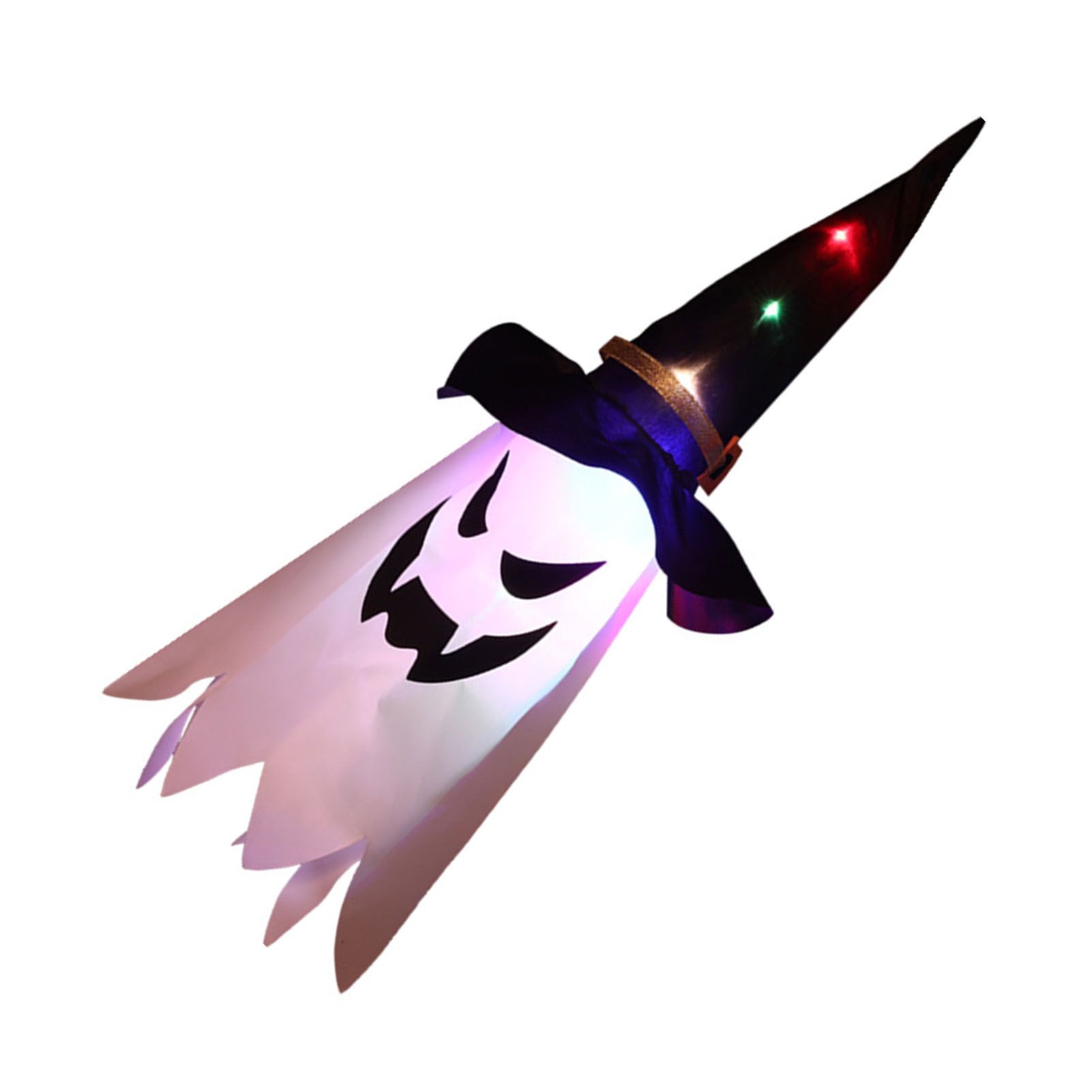 Wizard Hat Ghost Light Hanging Decorative LED Lamp for Garden Yard Halloween view 6