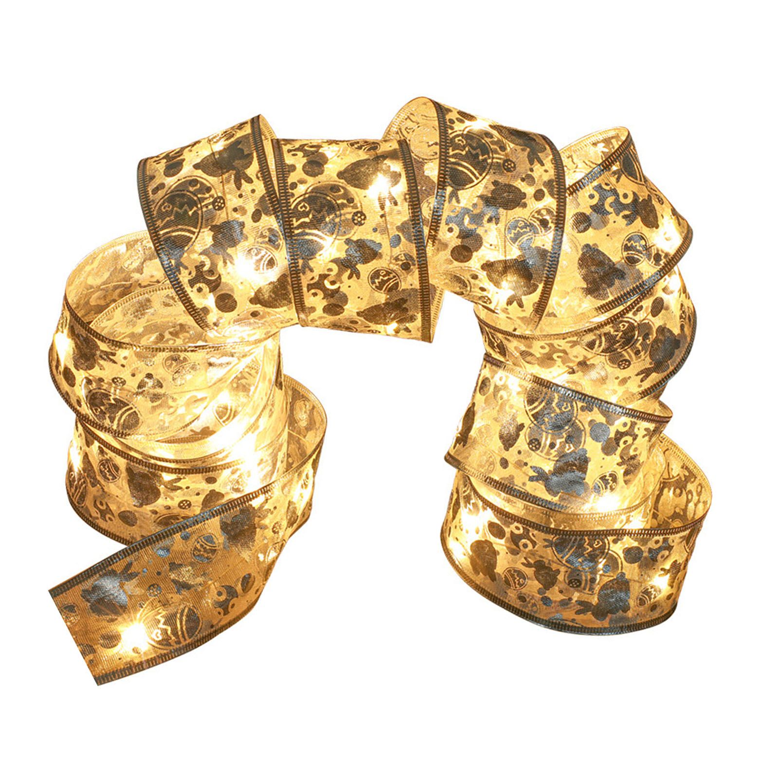 Decorative Ribbon Lamps LED Fairy Strings Lights Christmas Tree Ribbon Lights — image 1