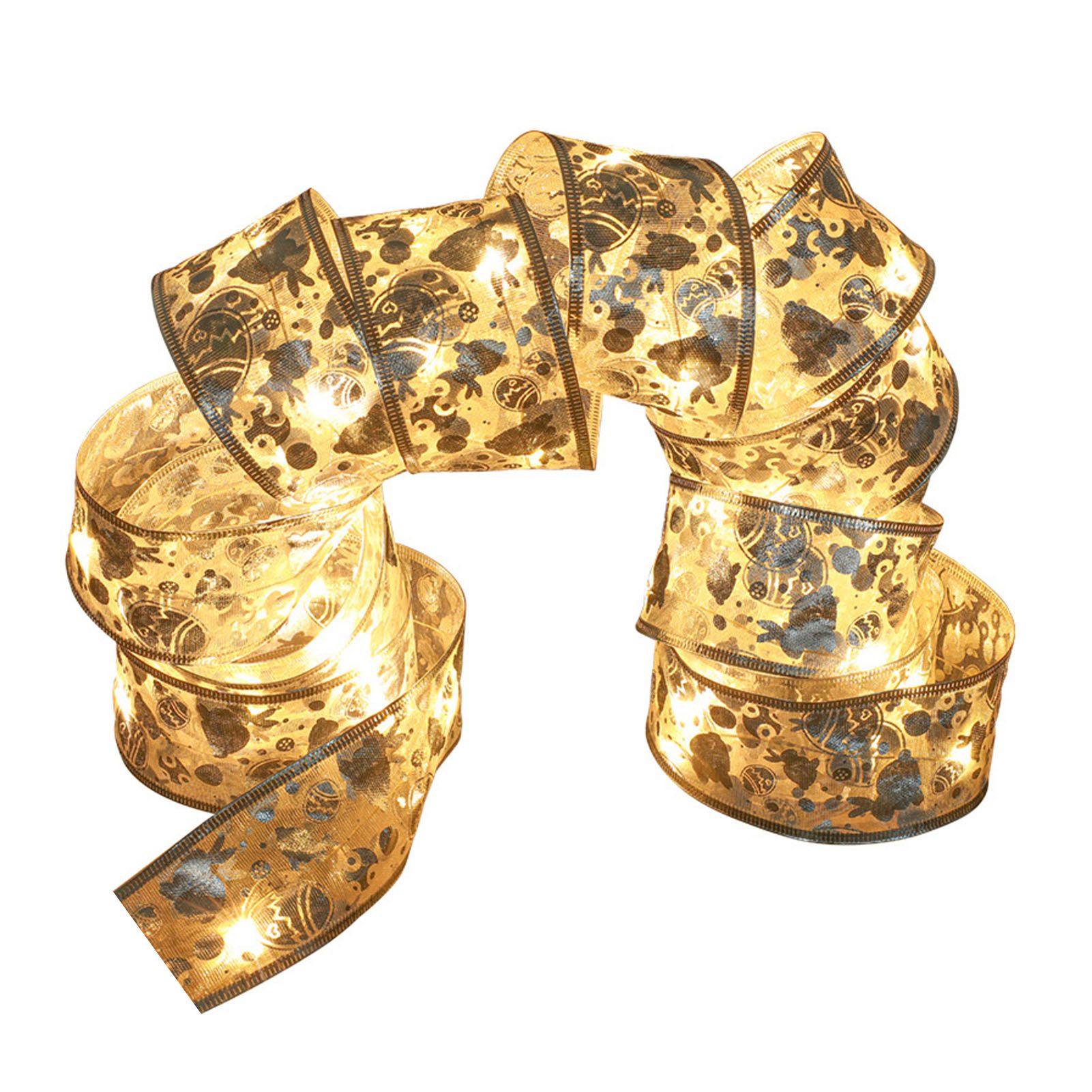 Decorative Ribbon Lamps LED Fairy Strings Lights Christmas Tree Ribbon Lights view 2