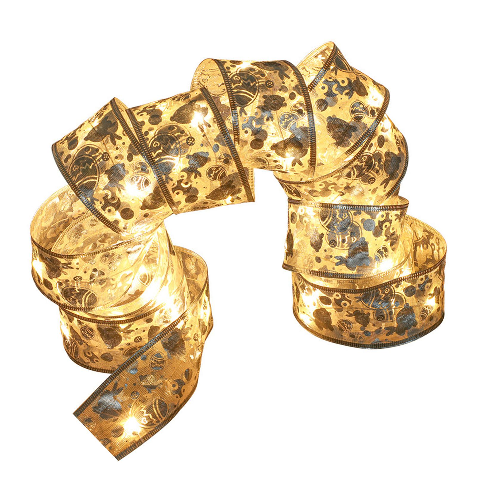 Decorative Ribbon Lamps LED Fairy Strings Lights Christmas Tree Ribbon Lights view 5