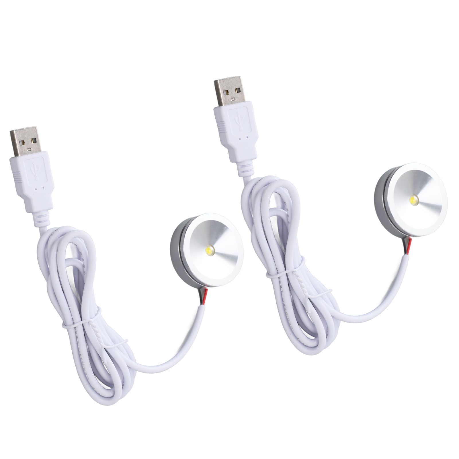 Display Spotlight Round USB Plug in Small LED Showcase Lamp with 4.2ft Cable view 8