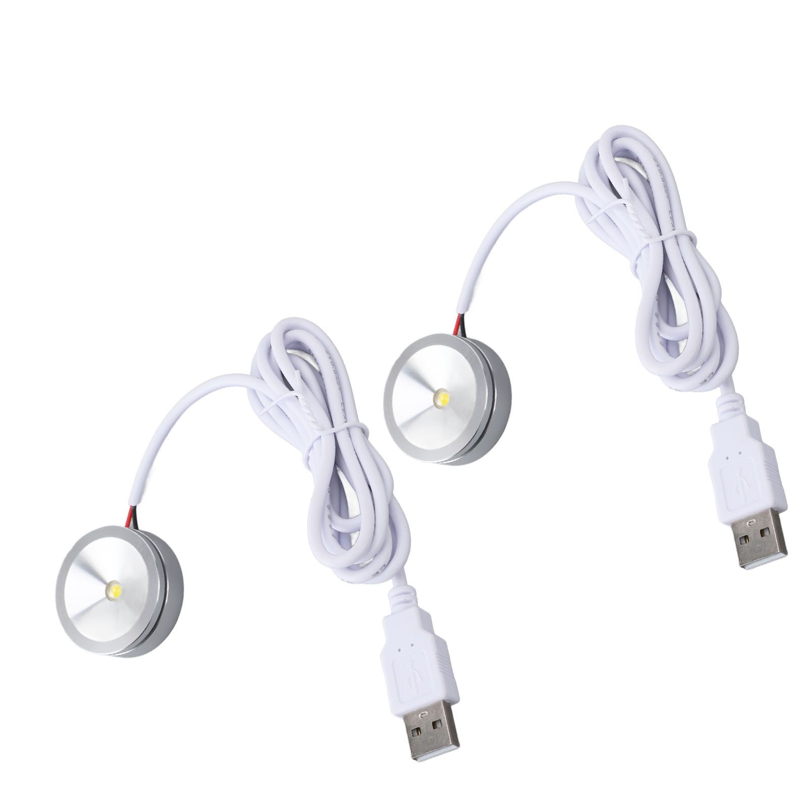 Display Spotlight Round USB Plug in Small LED Showcase Lamp with 4.2ft Cable view 10