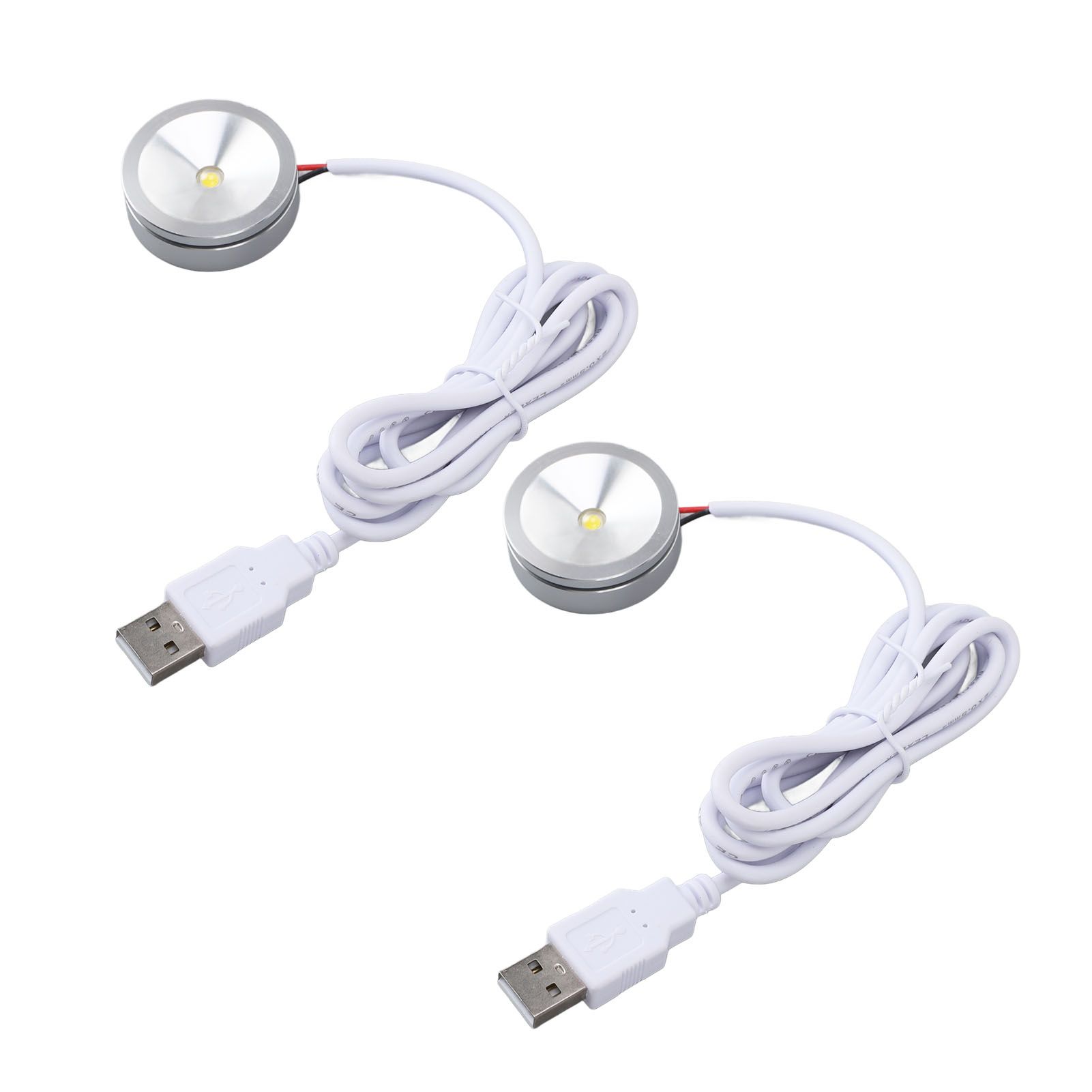 Display Spotlight Round USB Plug in Small LED Showcase Lamp with 4.2ft Cable view 12