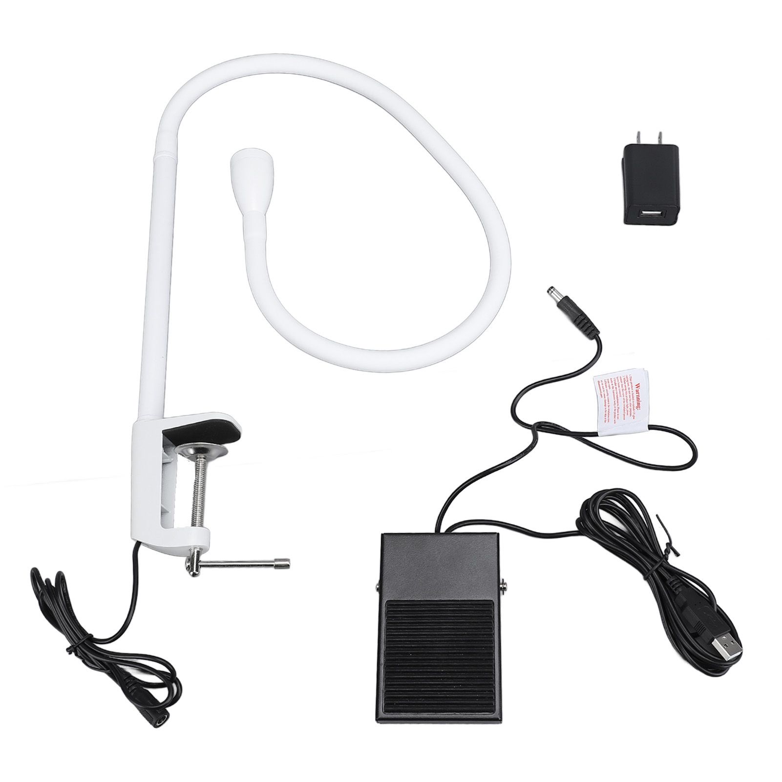5W UV Lamp for Eyelash Extensions with Foot Pedal Switch Flexible Gooseneck view 3